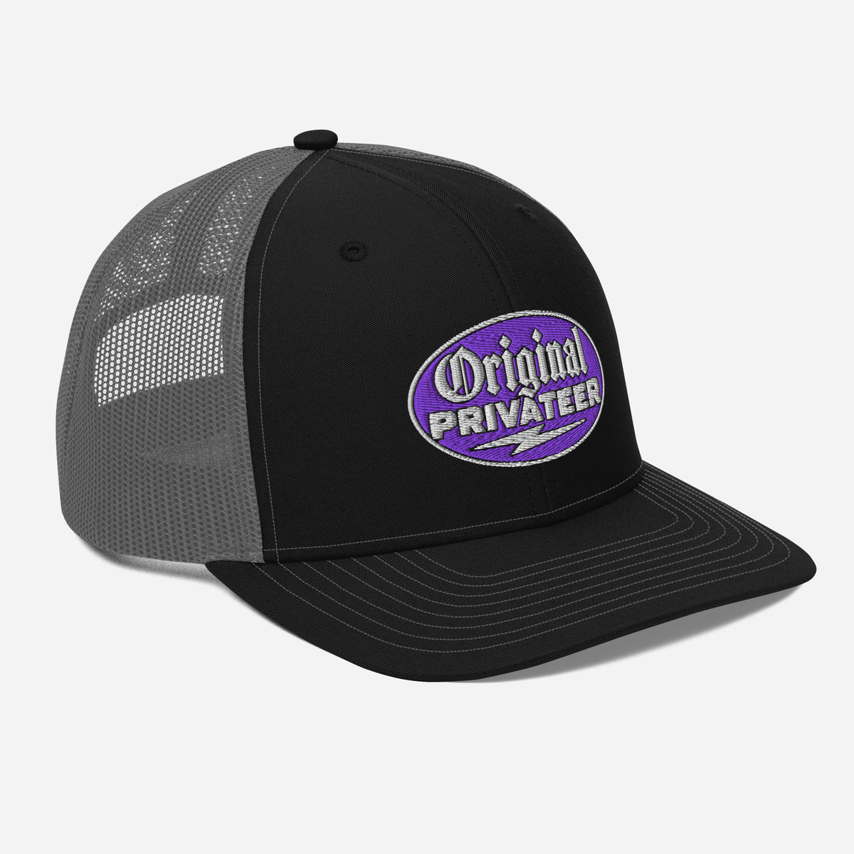Purple Motorcycle Snapback Hat | Original Privateer