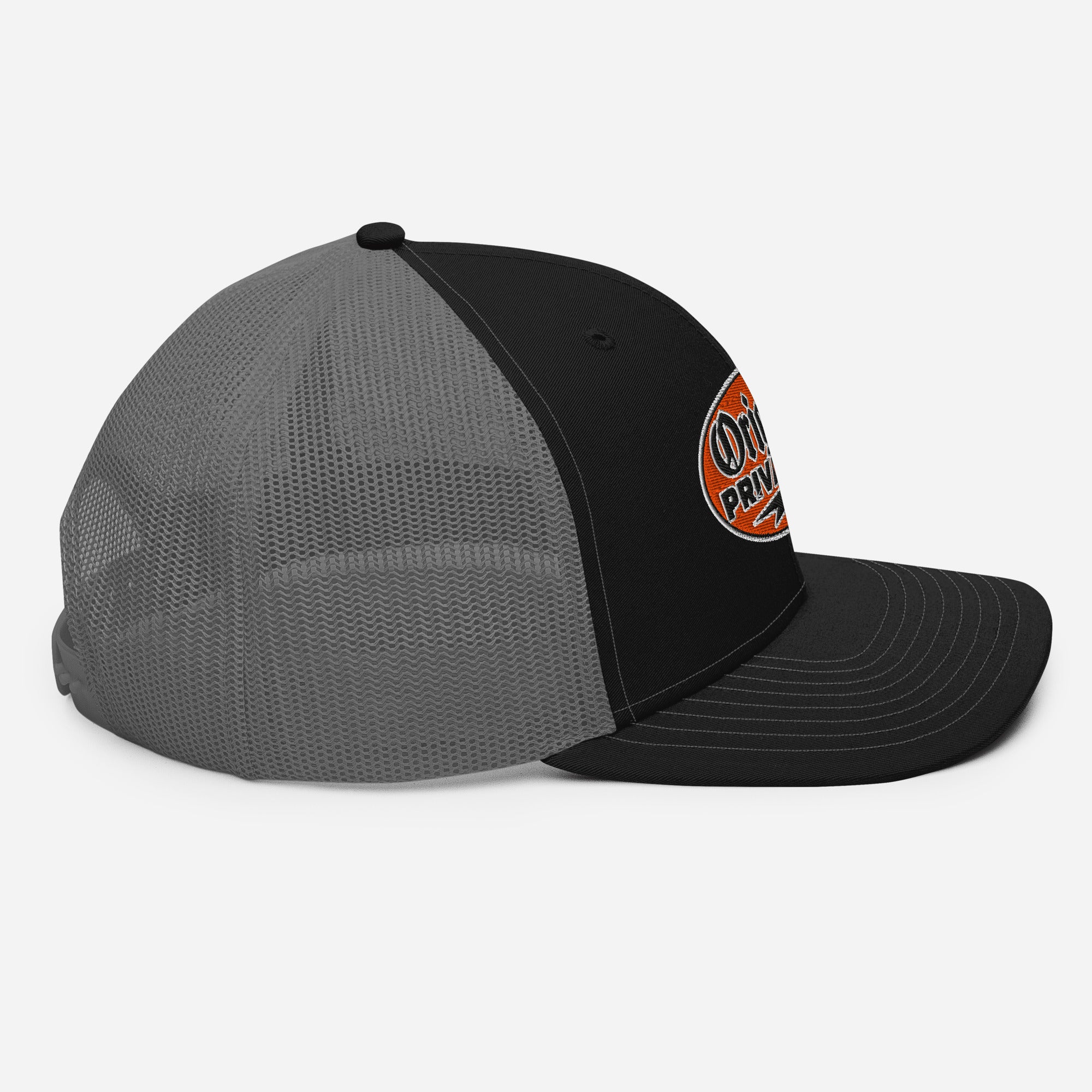 Retro Orange Motorcycle Snapback Hat | Original Privateer