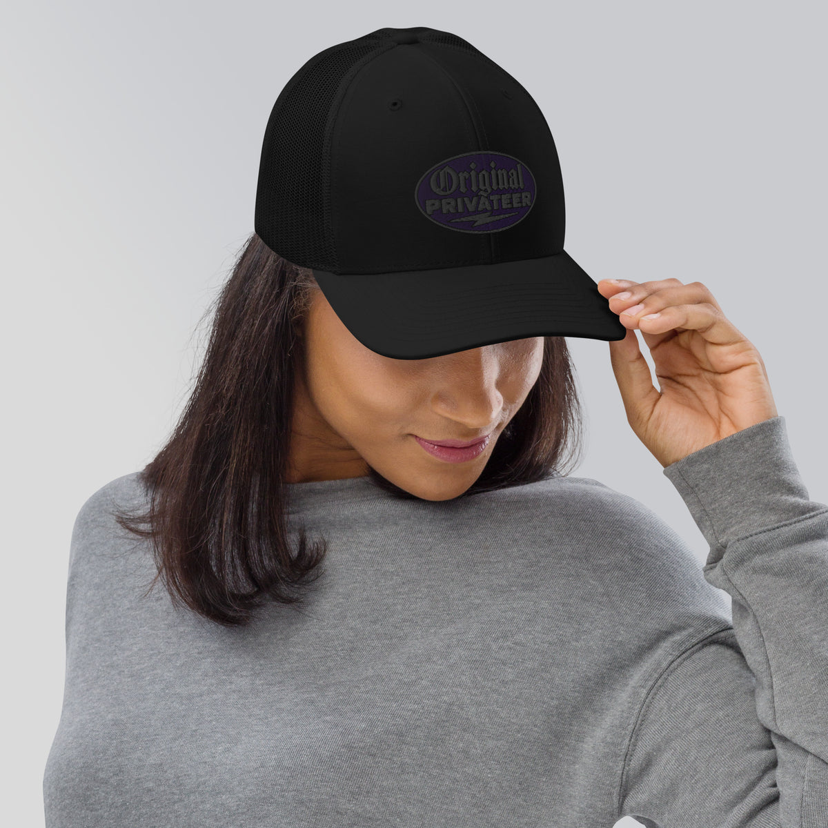 Purple Motorcycle Snapback Hat | Original Privateer