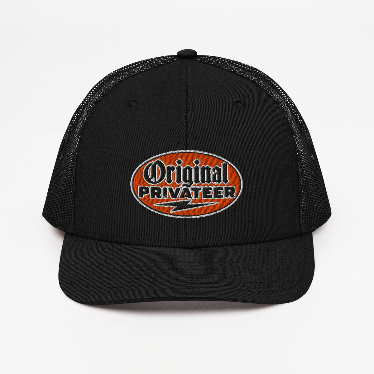 Retro Orange Motorcycle Snapback Hat | Original Privateer