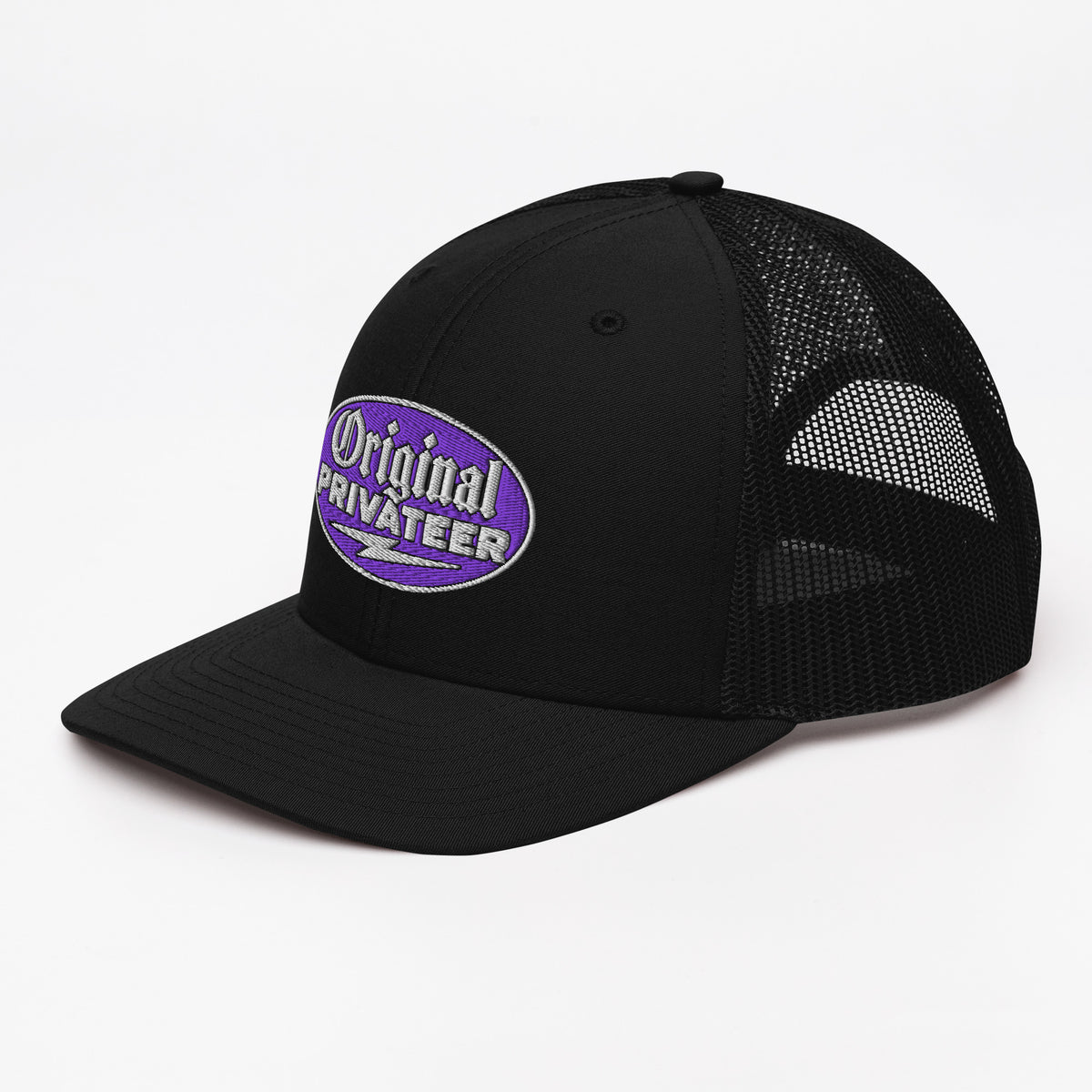 Purple Motorcycle Snapback Hat | Original Privateer
