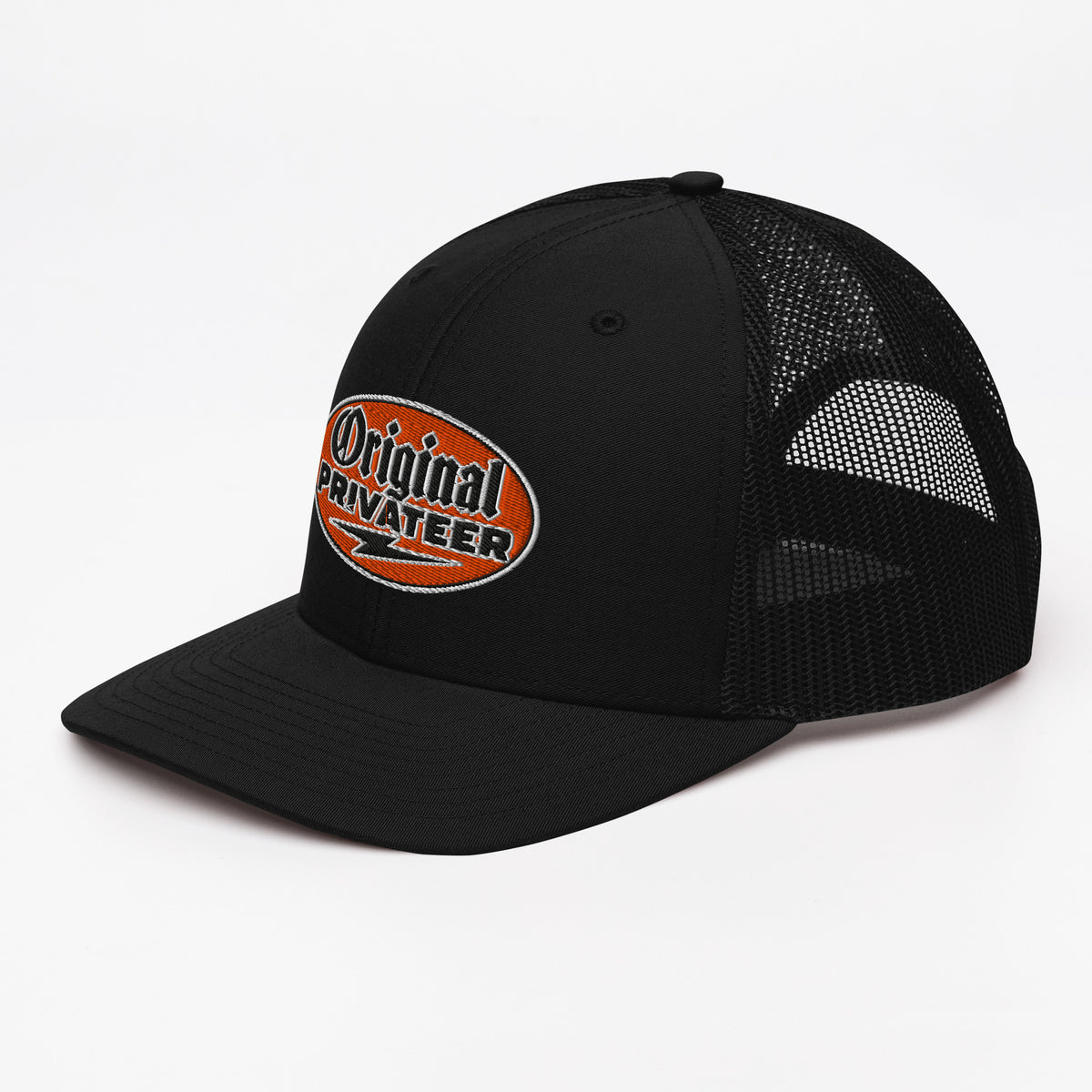 Retro Orange Motorcycle Snapback Hat | Original Privateer
