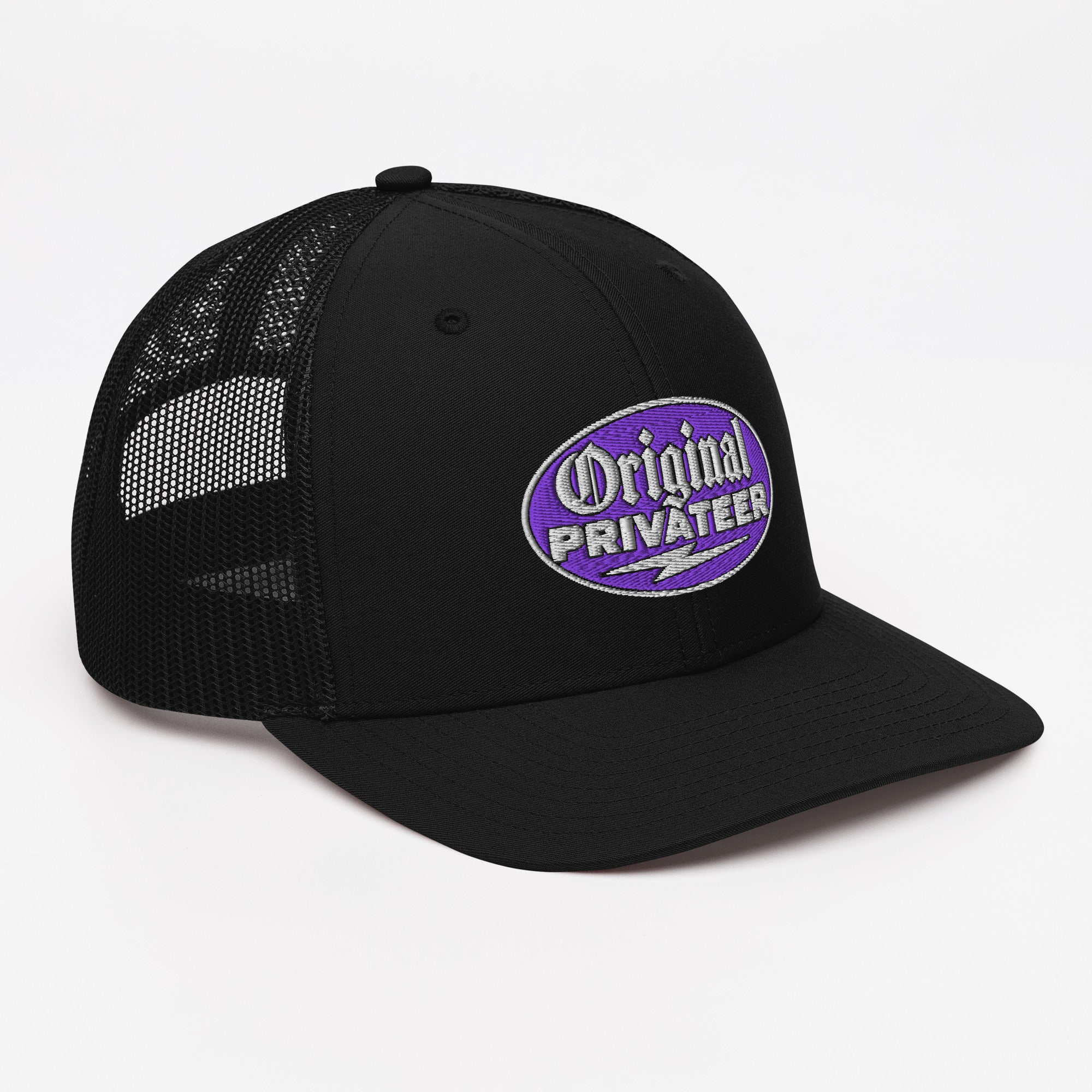 Purple Motorcycle Snapback Hat | Original Privateer