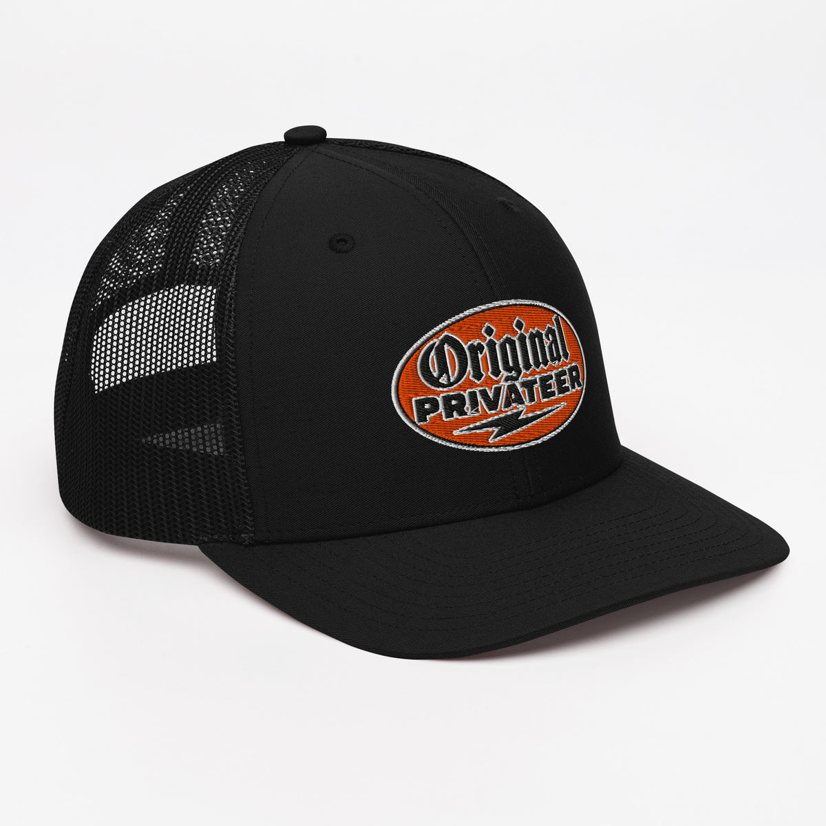 Retro Orange Motorcycle Snapback Hat | Original Privateer