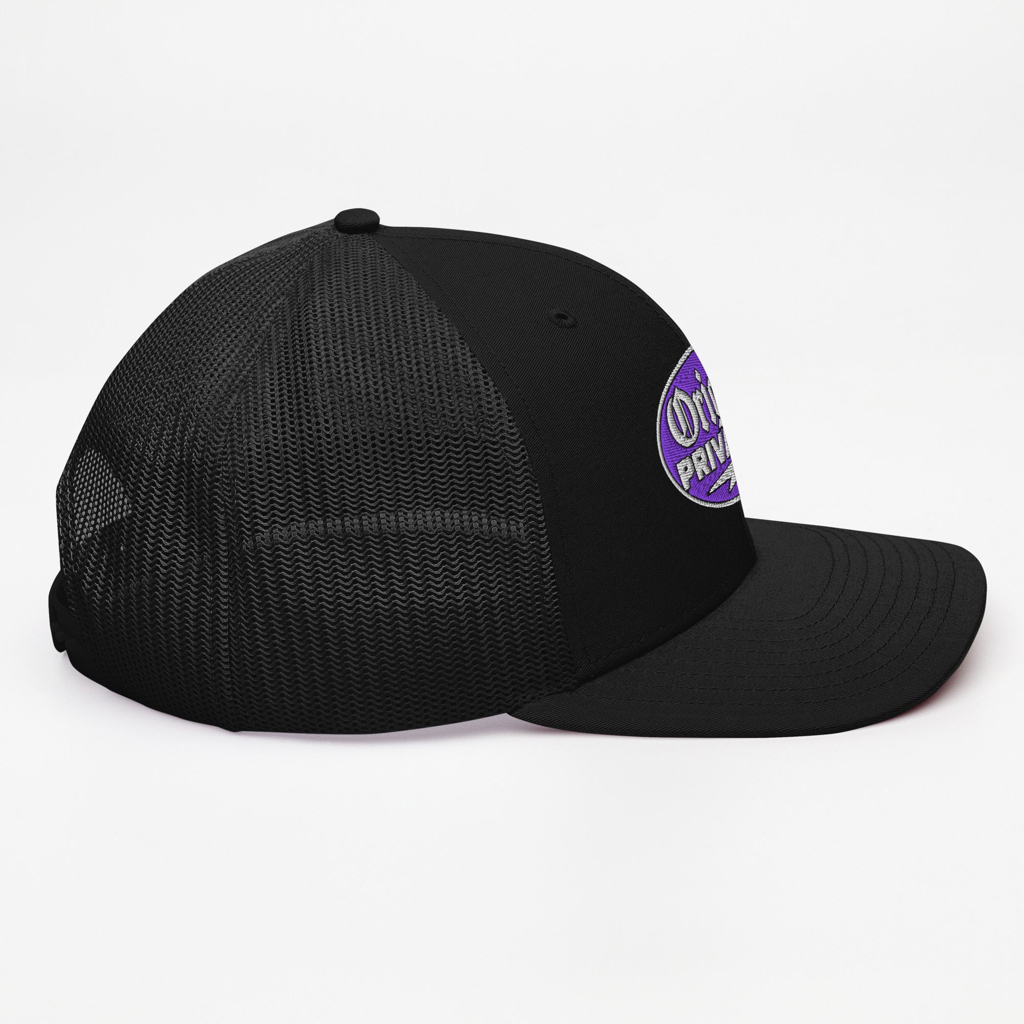 Purple Motorcycle Snapback Hat | Original Privateer