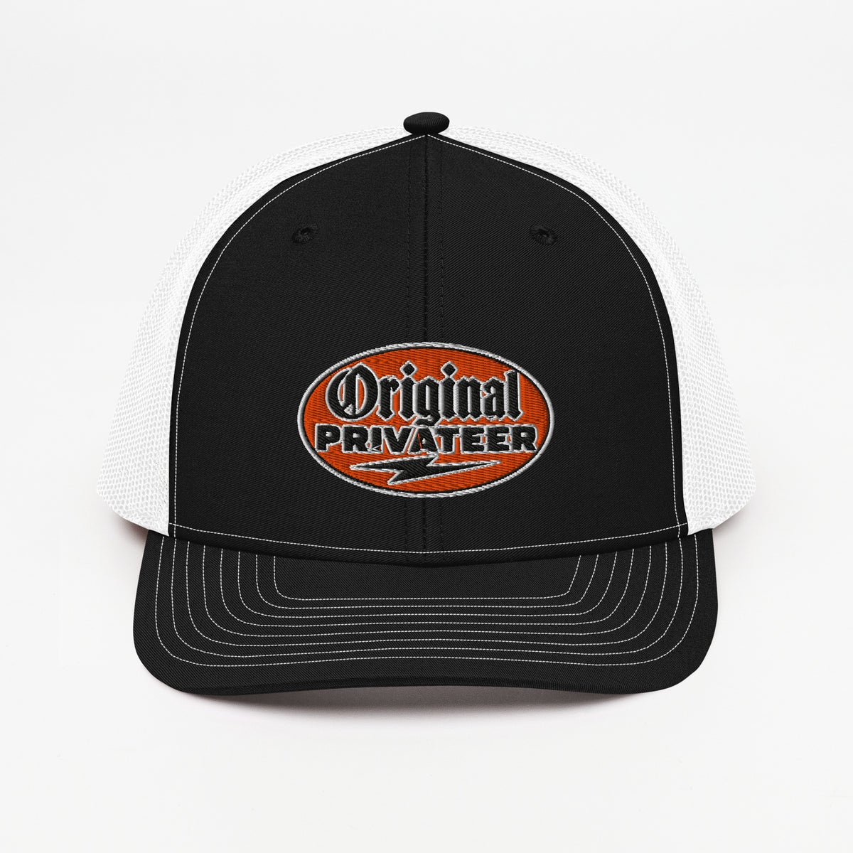 Retro Orange Motorcycle Snapback Hat | Original Privateer
