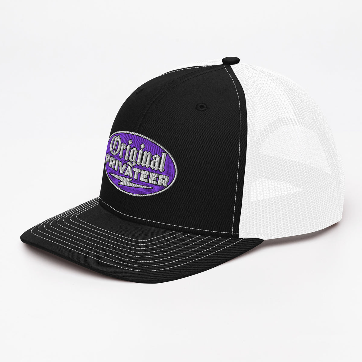 Purple Motorcycle Snapback Hat | Original Privateer
