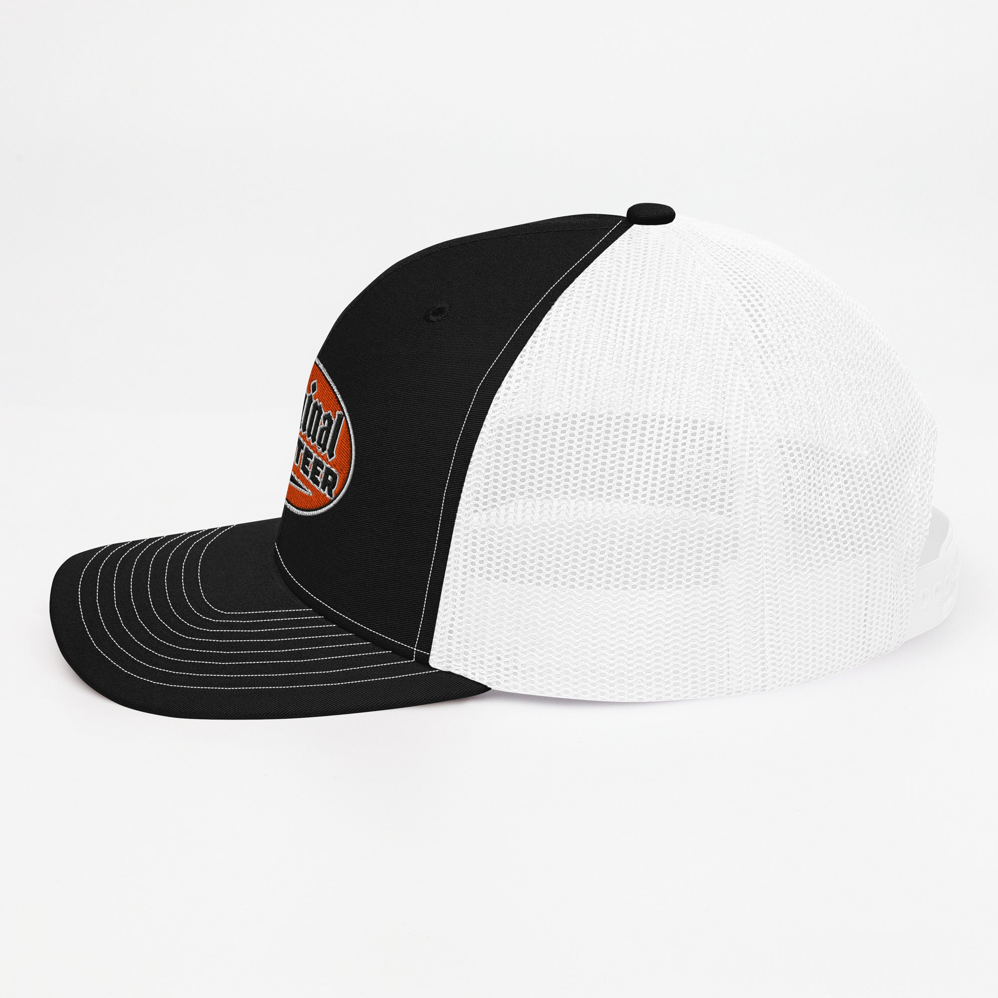 Retro Orange Motorcycle Snapback Hat | Original Privateer