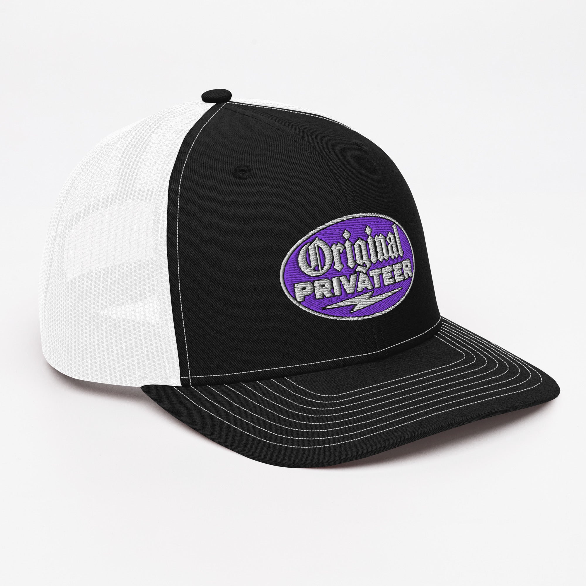 Purple Motorcycle Snapback Hat | Original Privateer