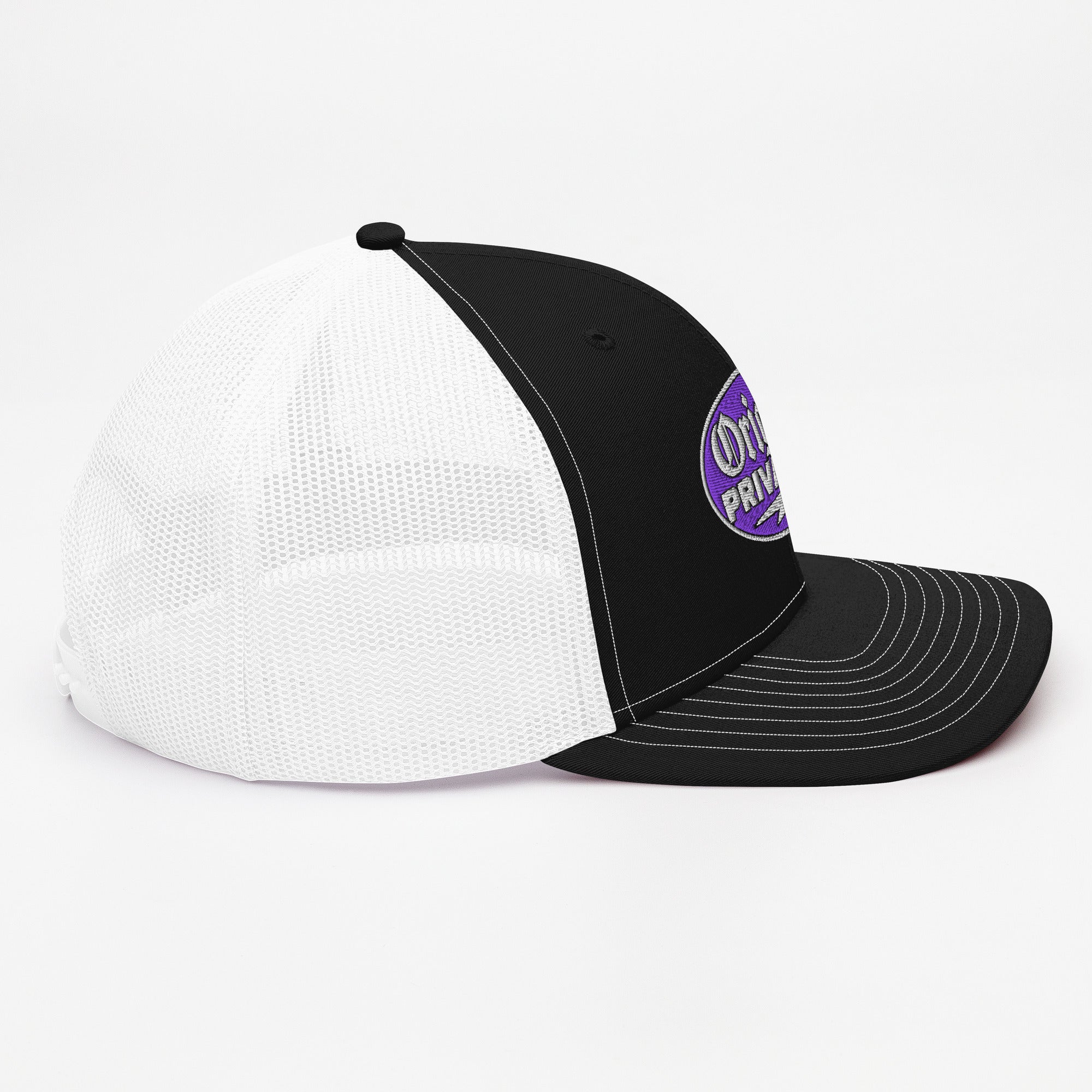 Purple Motorcycle Snapback Hat | Original Privateer