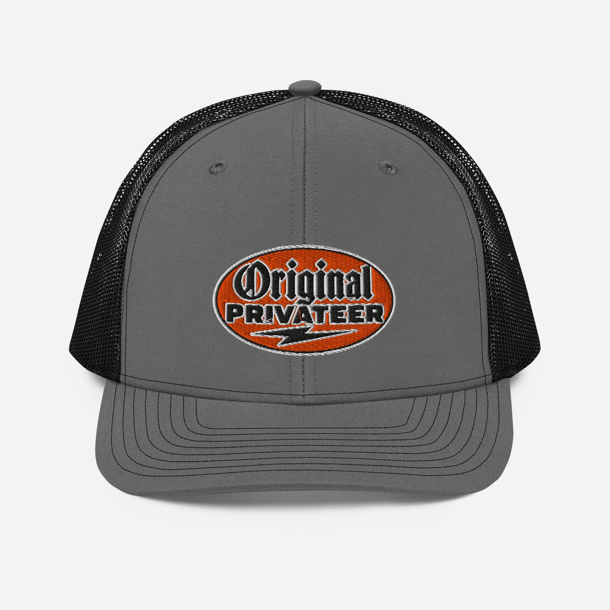 Retro Orange Motorcycle Snapback Hat | Original Privateer