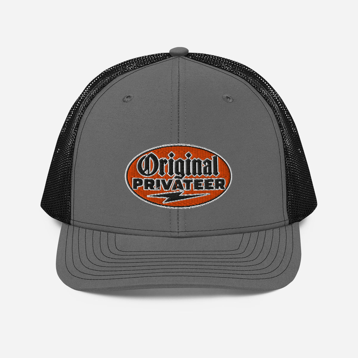 Retro Orange Motorcycle Snapback Hat | Original Privateer