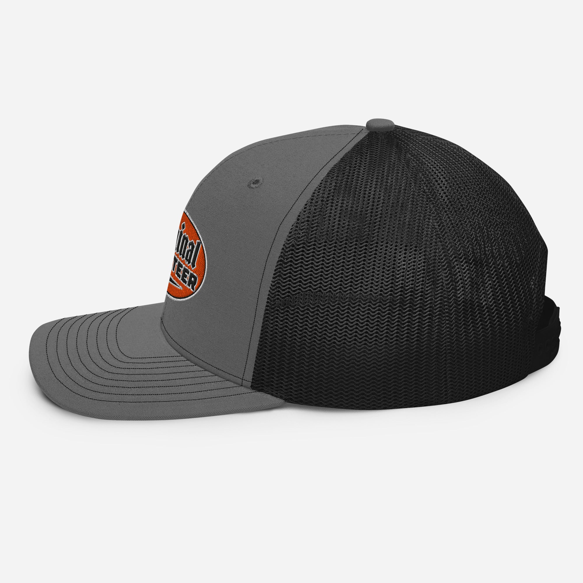 Retro Orange Motorcycle Snapback Hat | Original Privateer