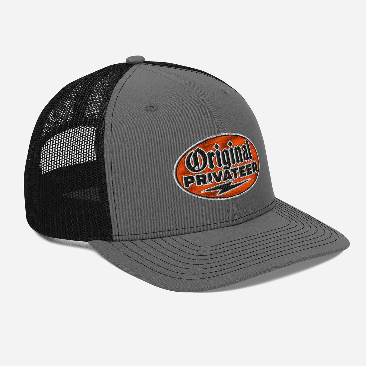 Retro Orange Motorcycle Snapback Hat | Original Privateer