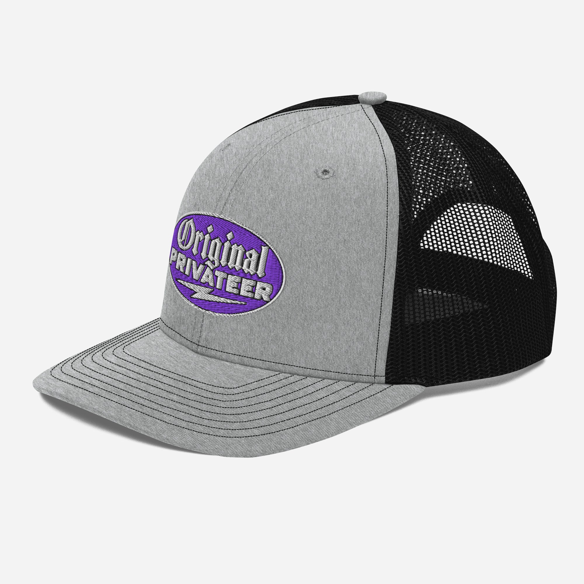 Purple Motorcycle Snapback Hat | Original Privateer