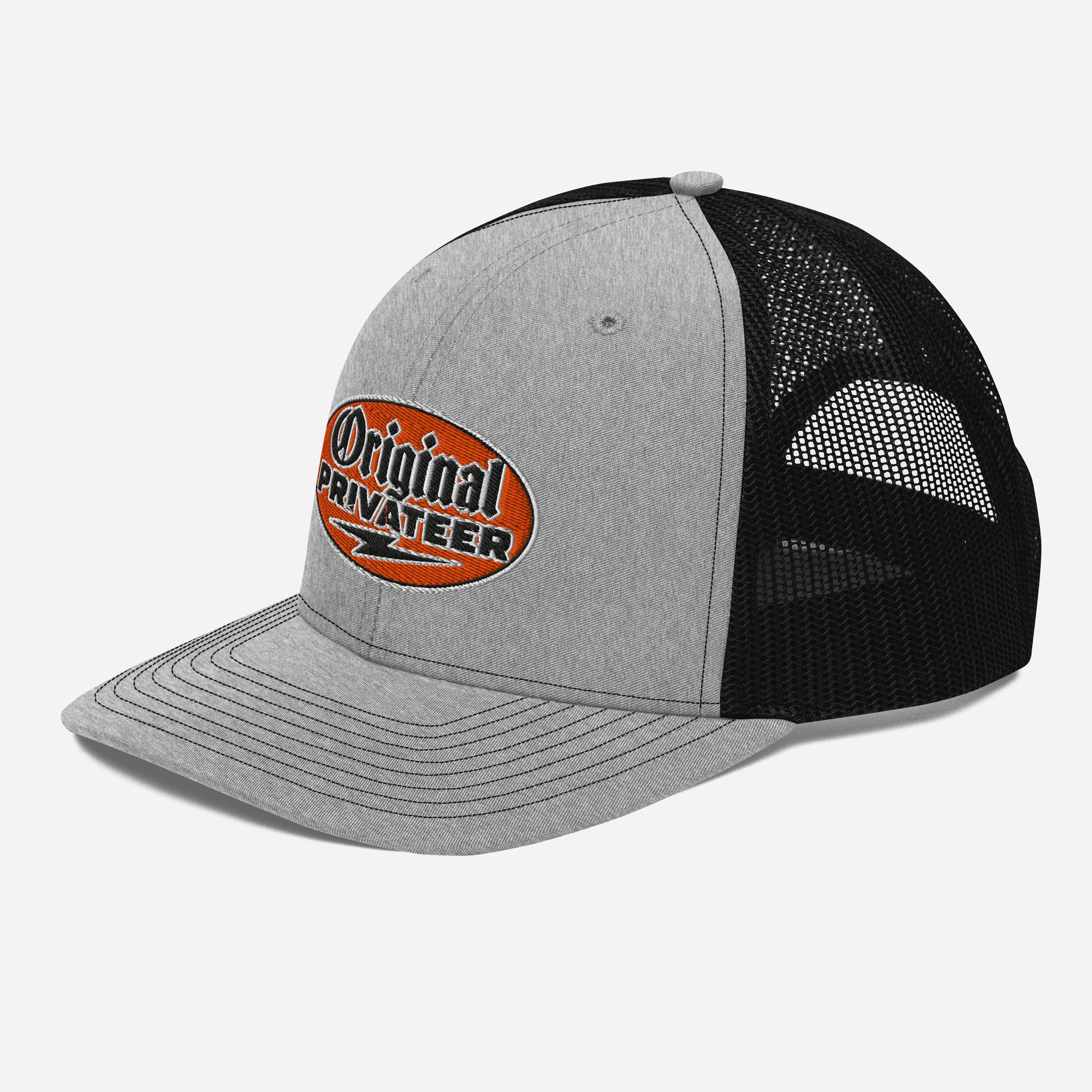 Retro Orange Motorcycle Snapback Hat | Original Privateer
