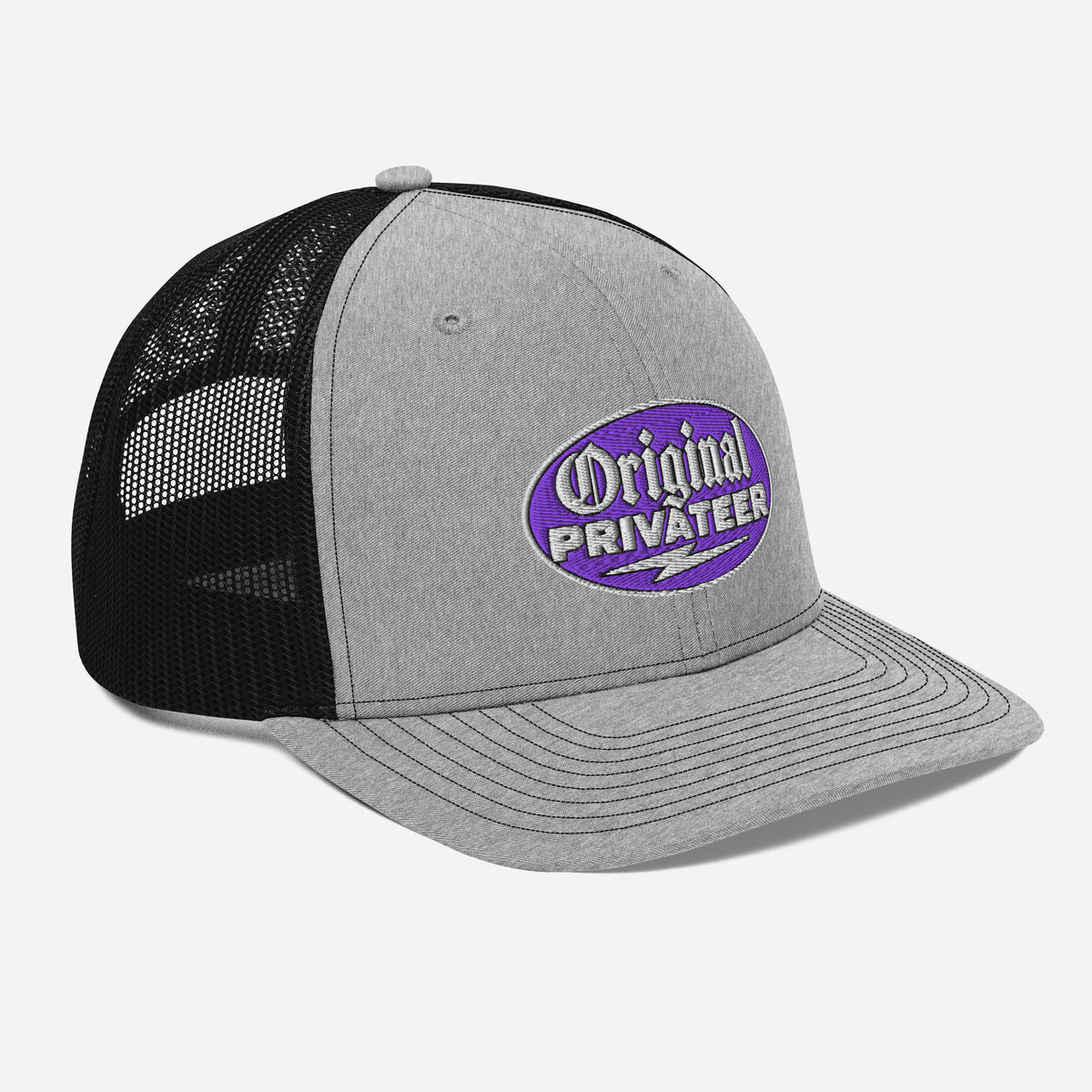 Purple Motorcycle Snapback Hat | Original Privateer