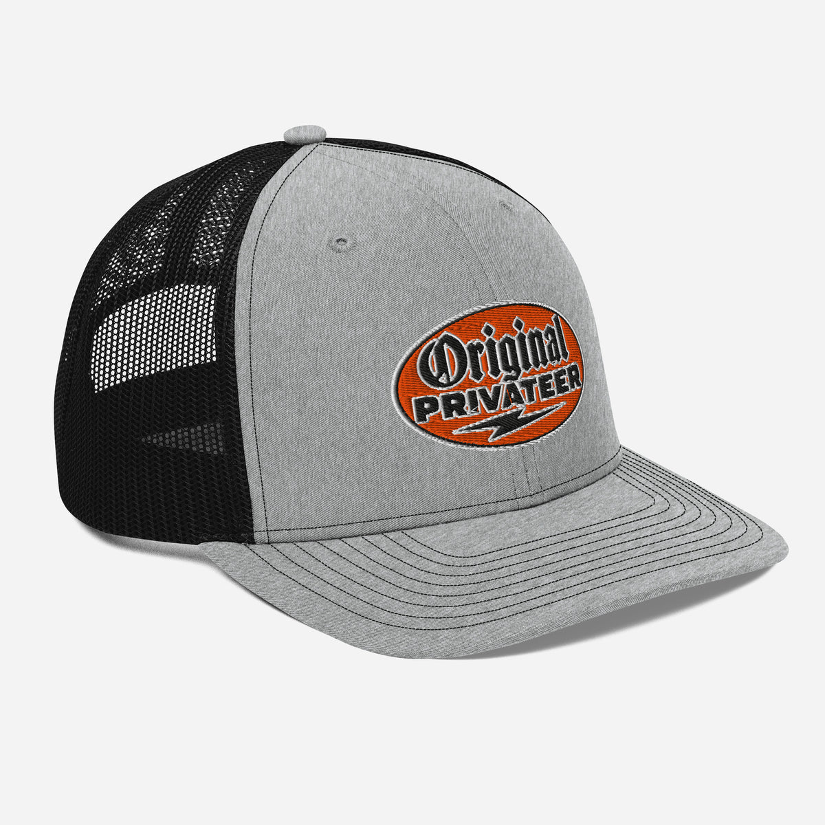 Retro Orange Motorcycle Snapback Hat | Original Privateer