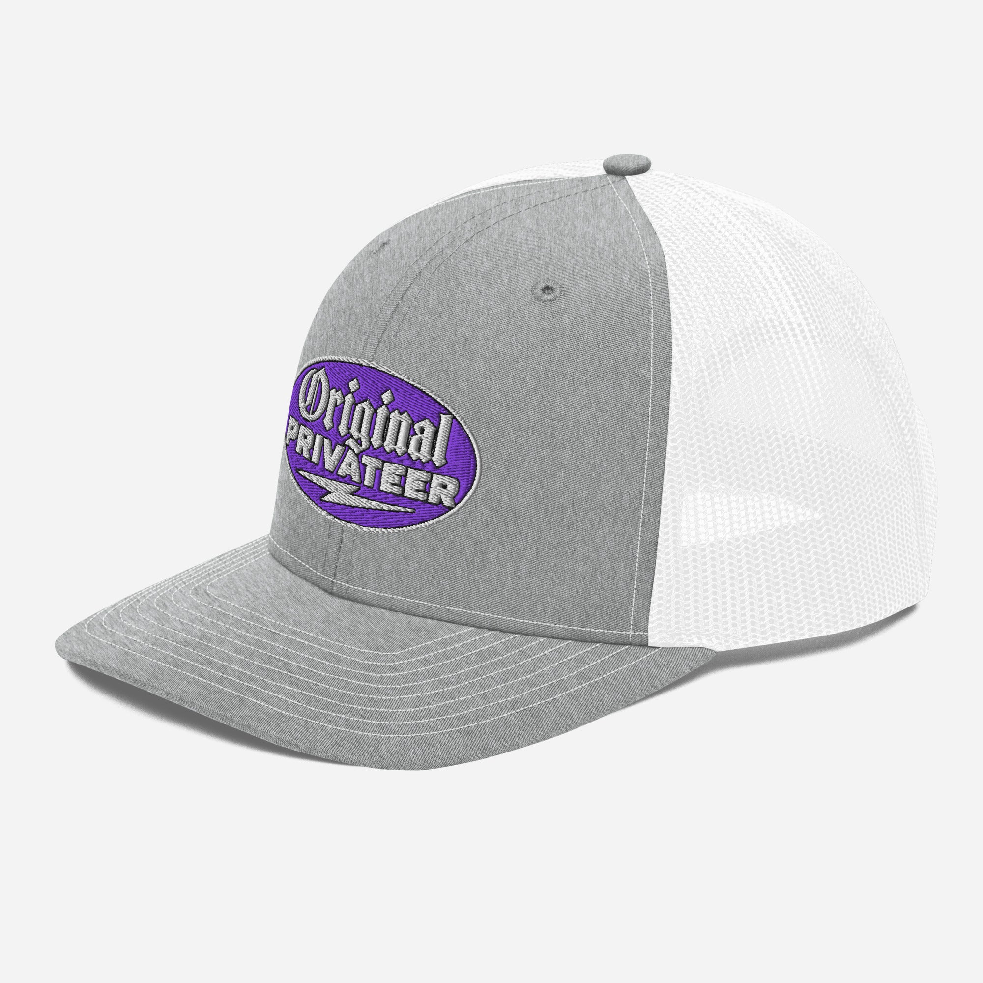 Purple Motorcycle Snapback Hat | Original Privateer