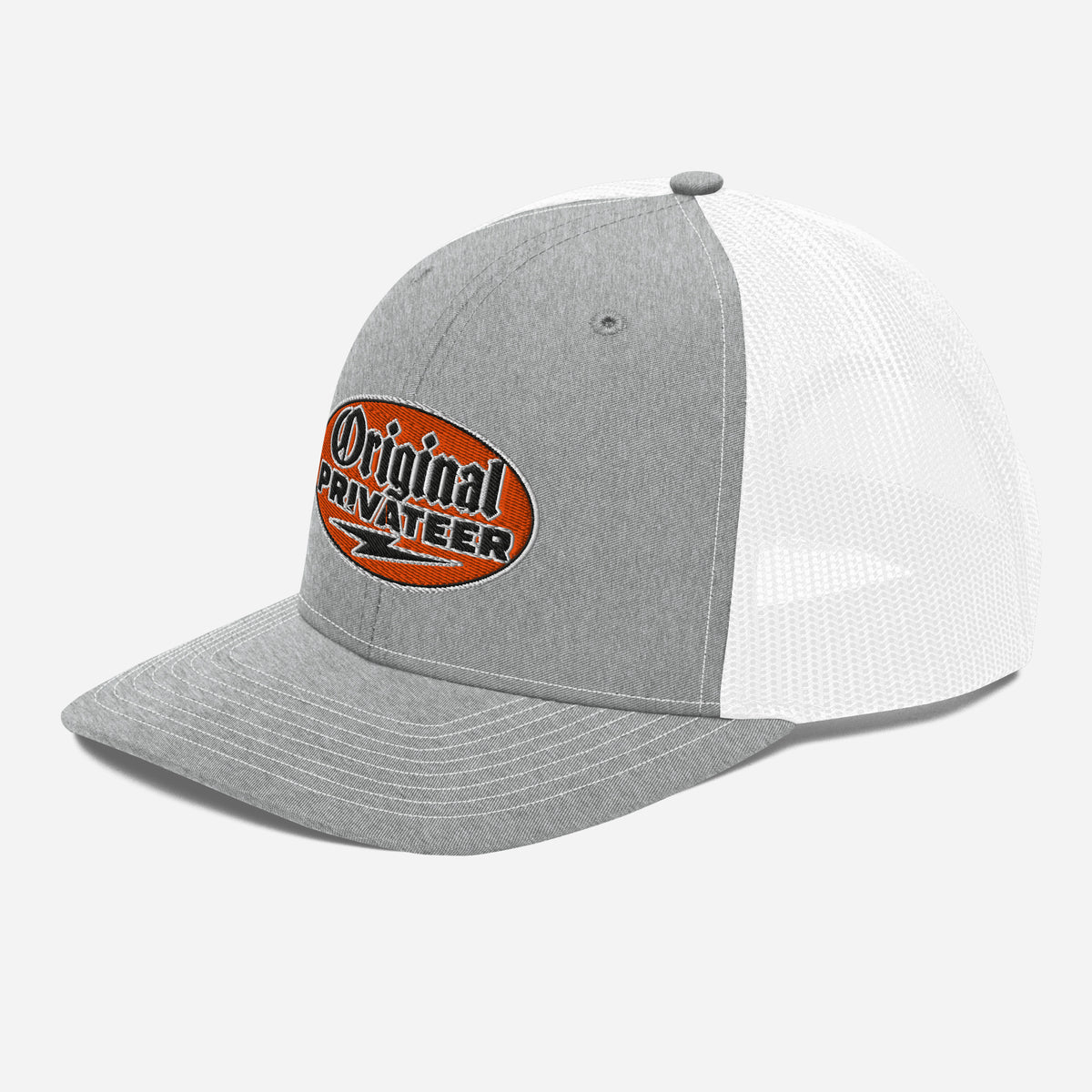 Retro Orange Motorcycle Snapback Hat | Original Privateer