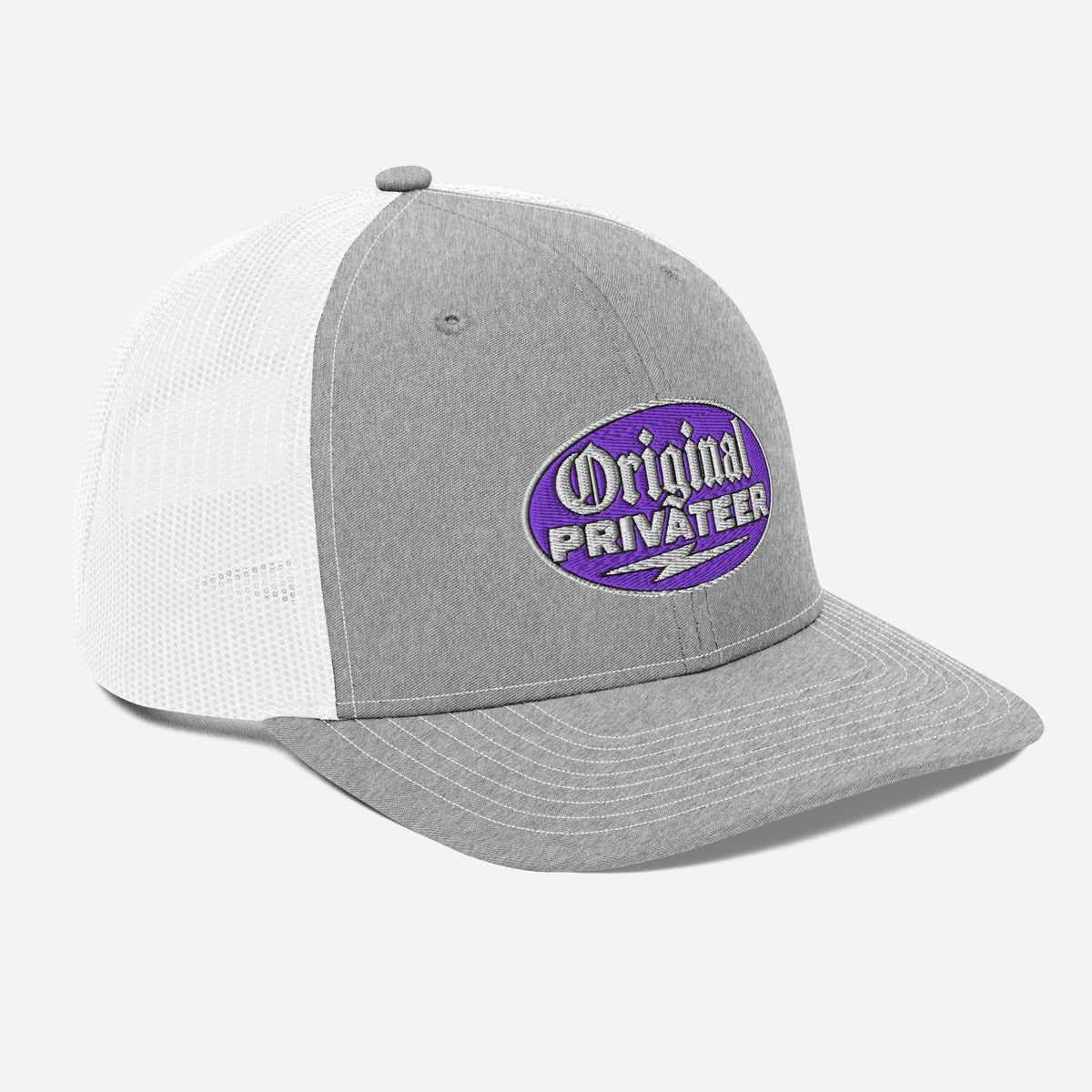 Purple Motorcycle Snapback Hat | Original Privateer