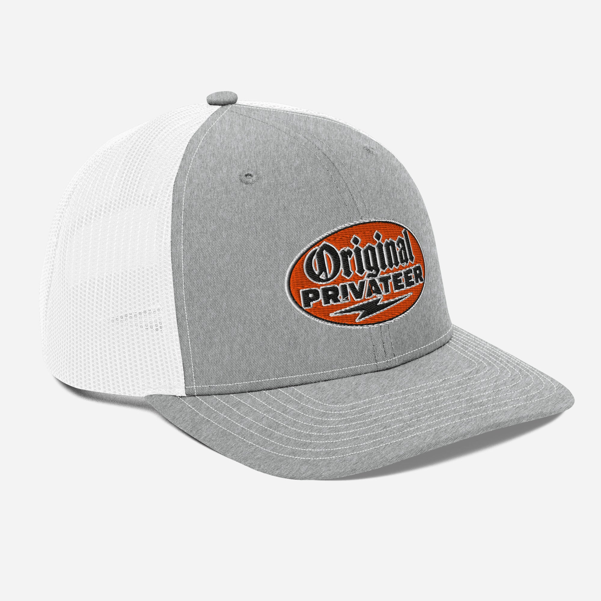 Retro Orange Motorcycle Snapback Hat | Original Privateer