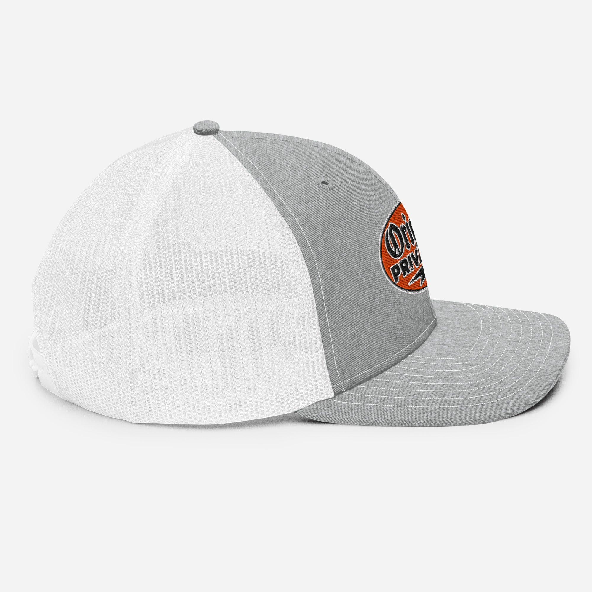 Retro Orange Motorcycle Snapback Hat | Original Privateer