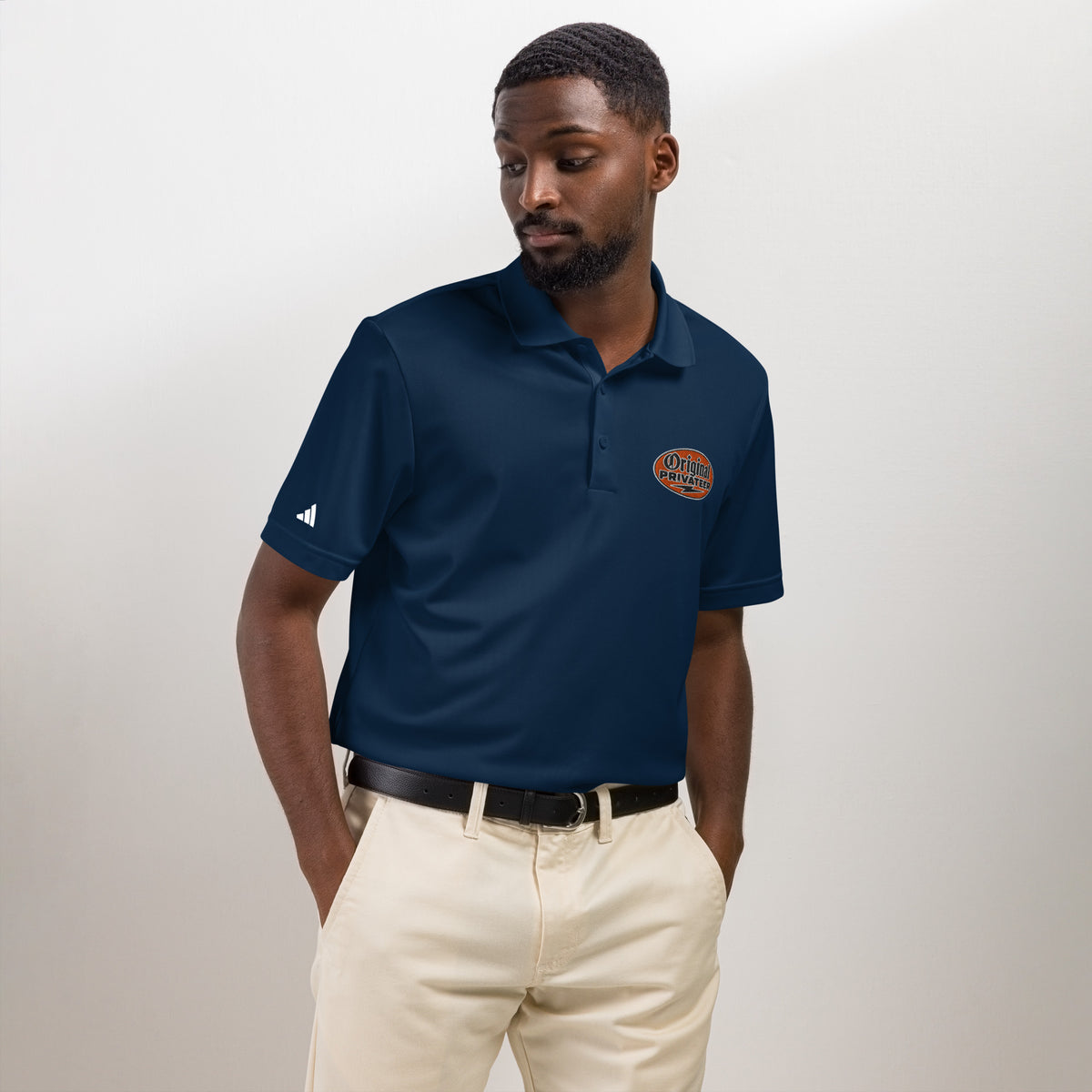Men's Retro Orange Polo Shirt | Original Privateer