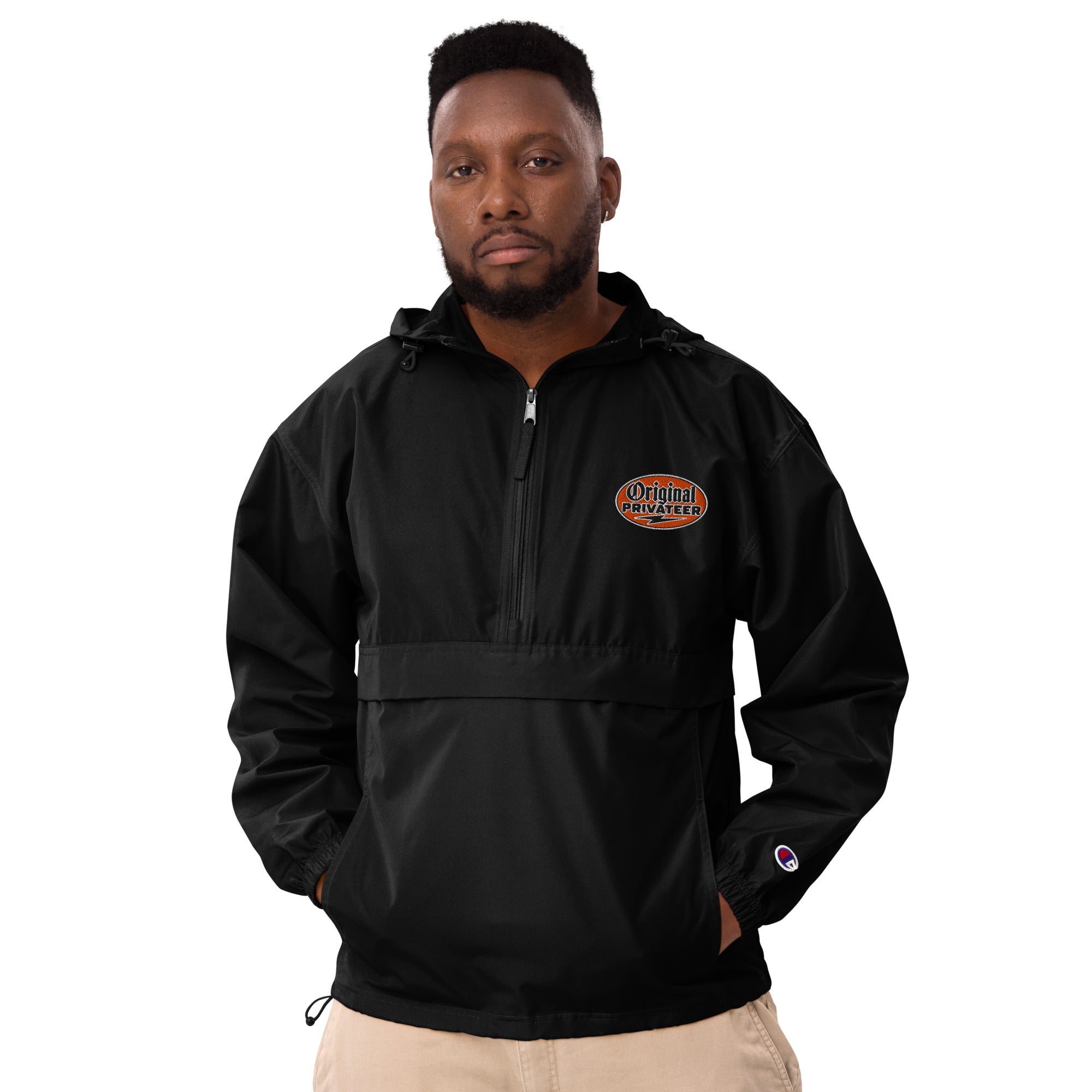 Champion Packable Jacket – Retro Orange | Original Privateer