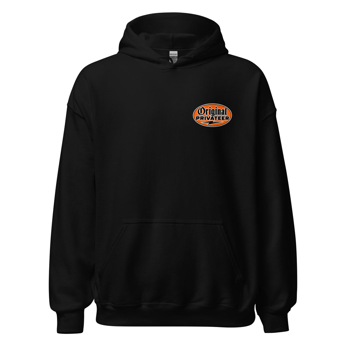Men's Retro Orange Motorcycle Hoodie | Original Privateer