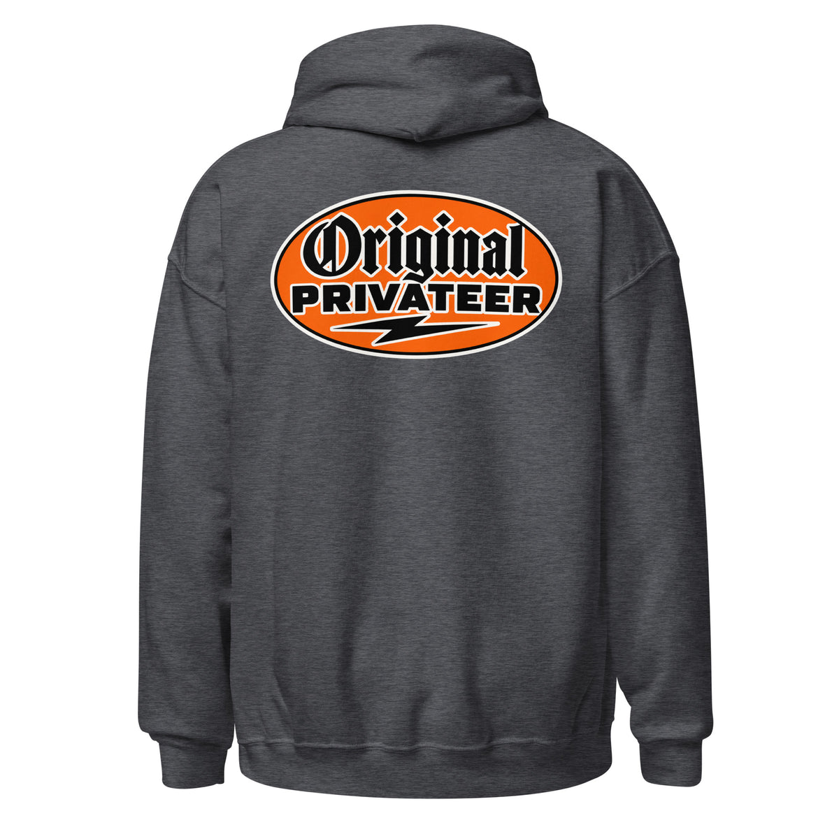 Men's Retro Orange Motorcycle Hoodie | Original Privateer