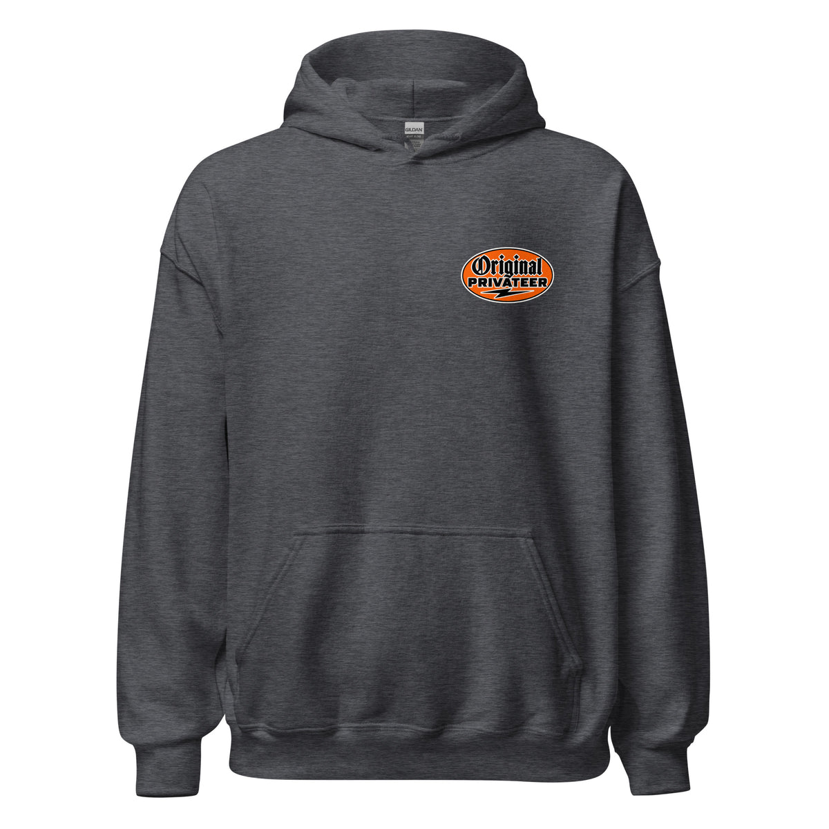 Men's Retro Orange Motorcycle Hoodie | Original Privateer