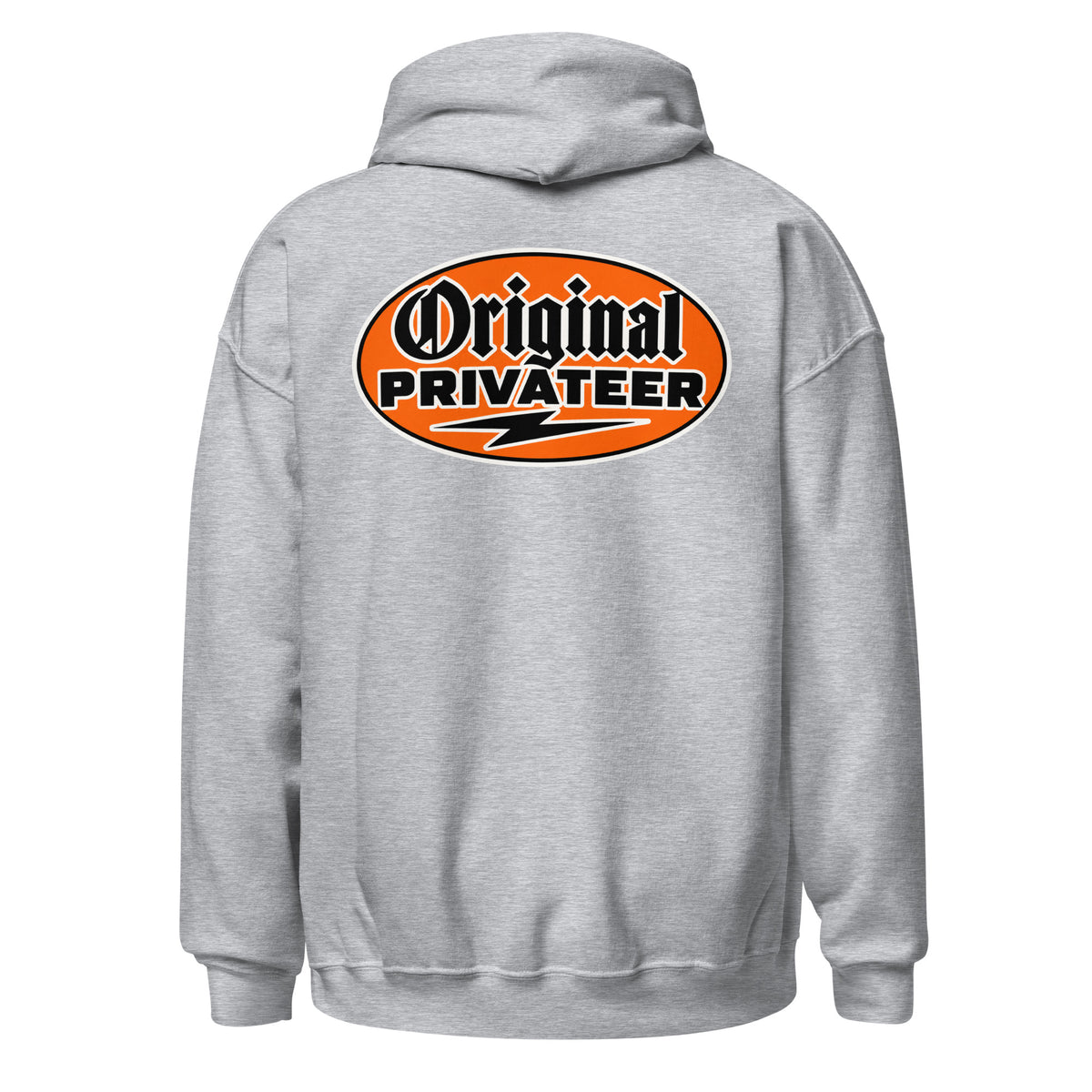 Men's Retro Orange Motorcycle Hoodie | Original Privateer