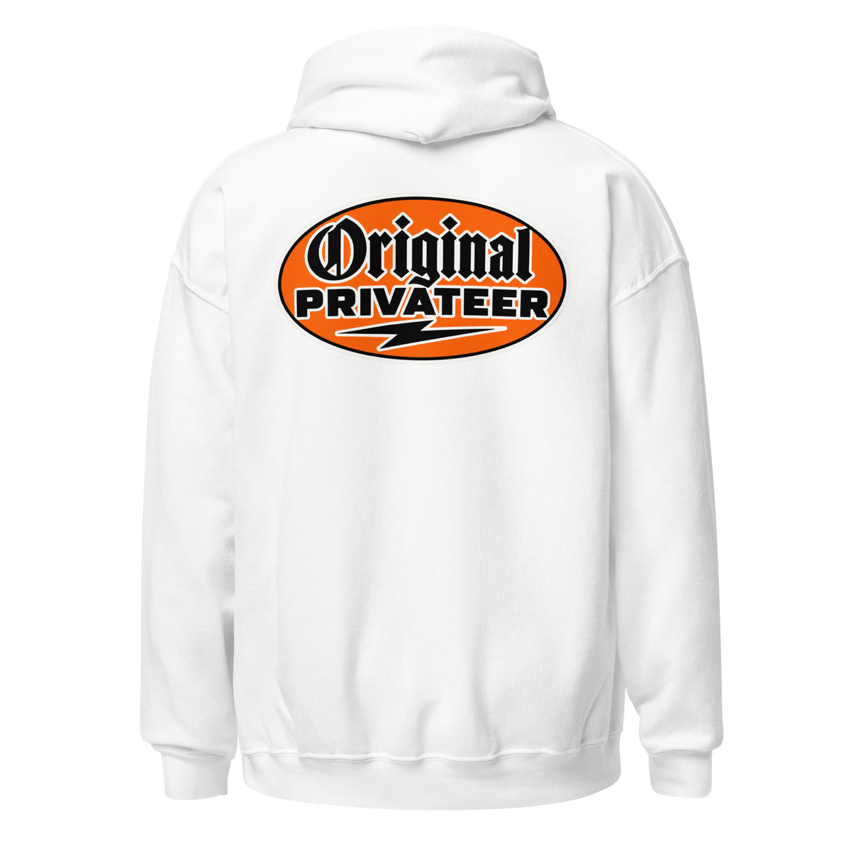 Men's Retro Orange Motorcycle Hoodie | Original Privateer