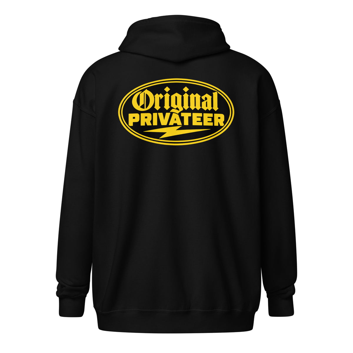 Black & Gold Motorcycle Zip Hoodie | Original Privateer