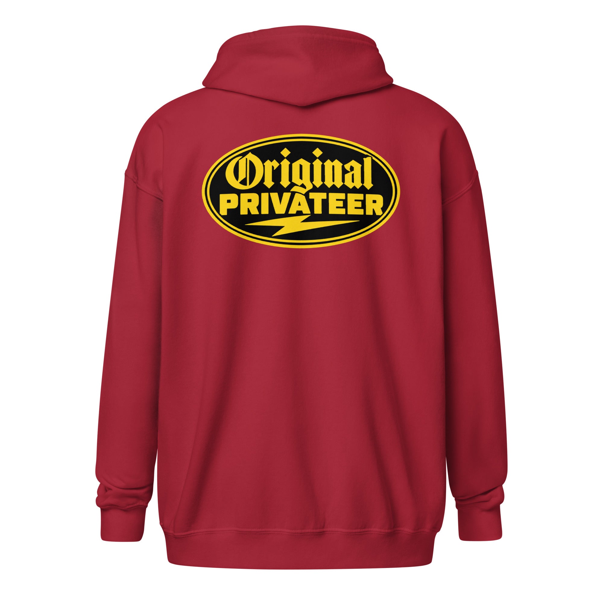 Black & Gold Motorcycle Zip Hoodie | Original Privateer