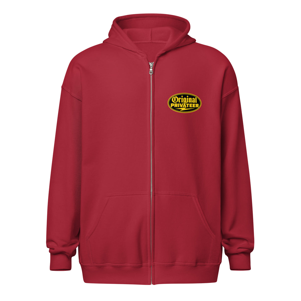 Black & Gold Motorcycle Zip Hoodie | Original Privateer