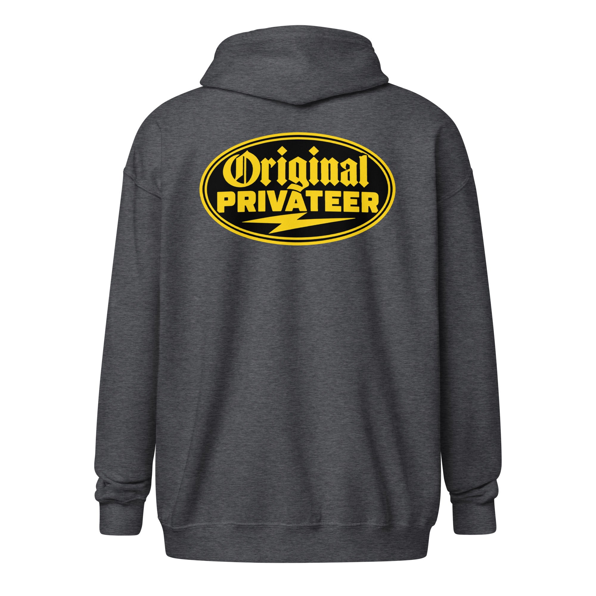 Black & Gold Motorcycle Zip Hoodie | Original Privateer