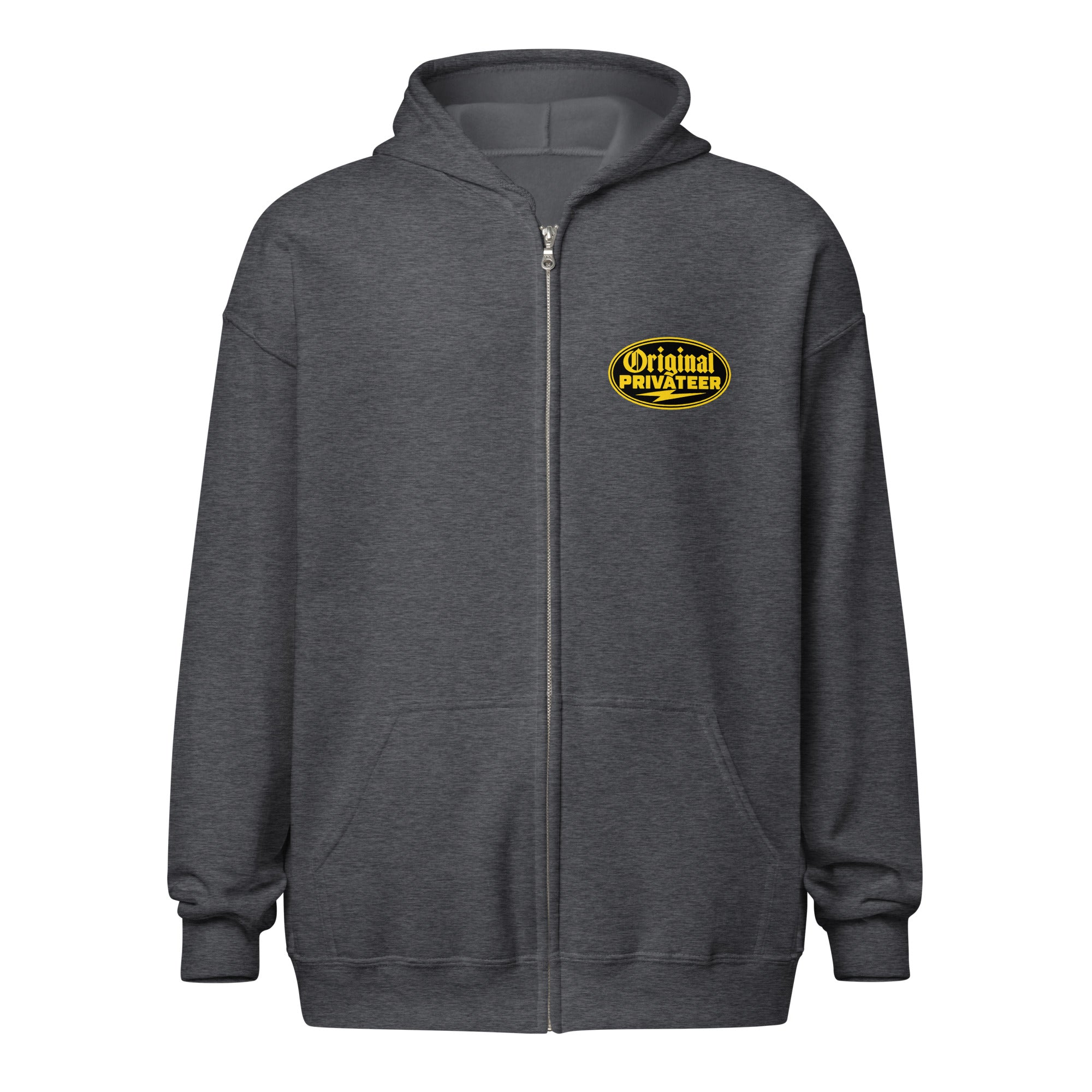 Black & Gold Motorcycle Zip Hoodie | Original Privateer