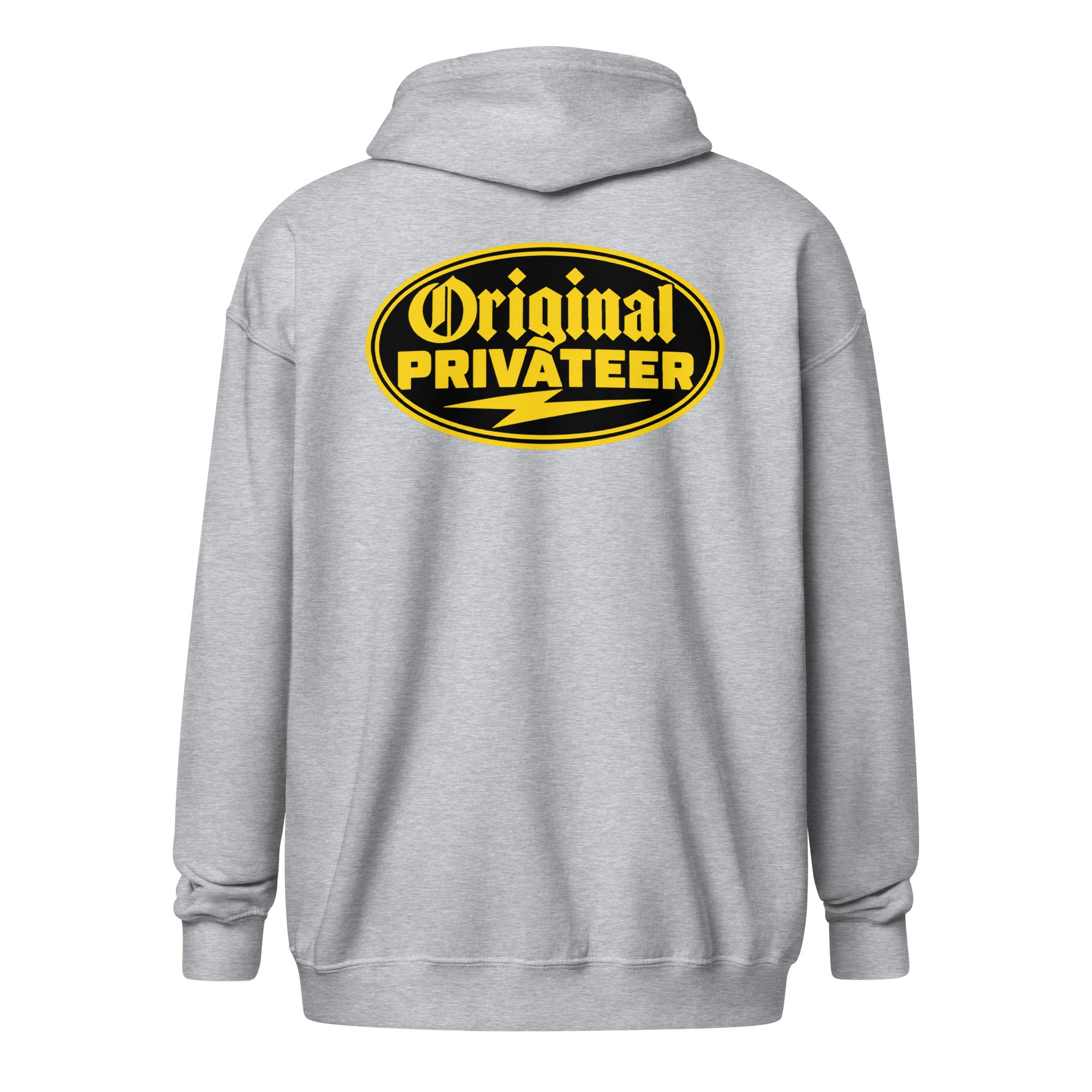 Black & Gold Motorcycle Zip Hoodie | Original Privateer