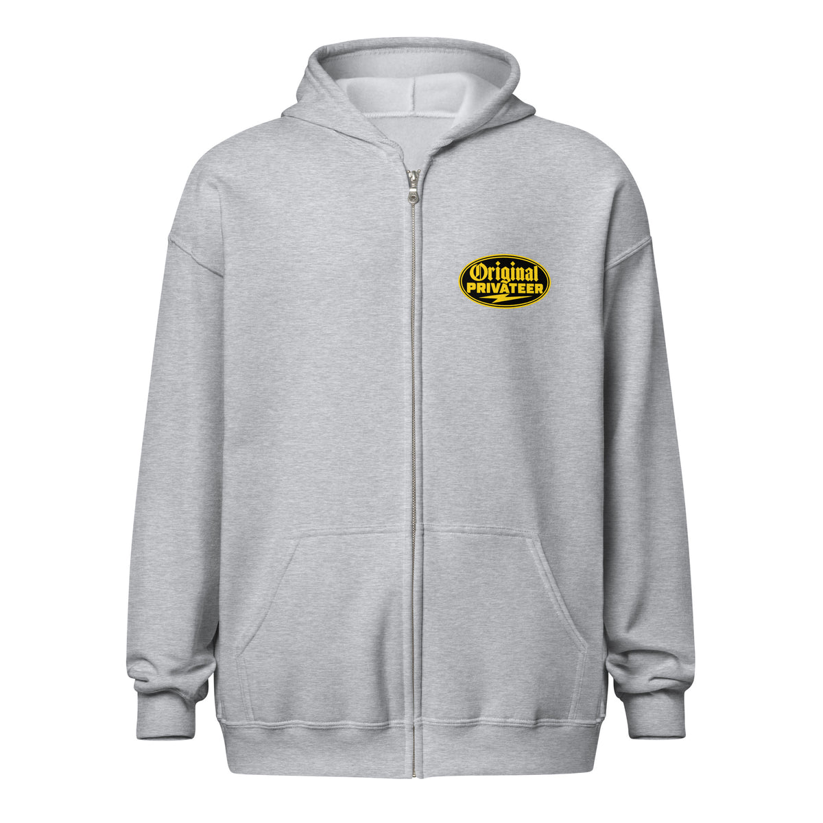 Black & Gold Motorcycle Zip Hoodie | Original Privateer
