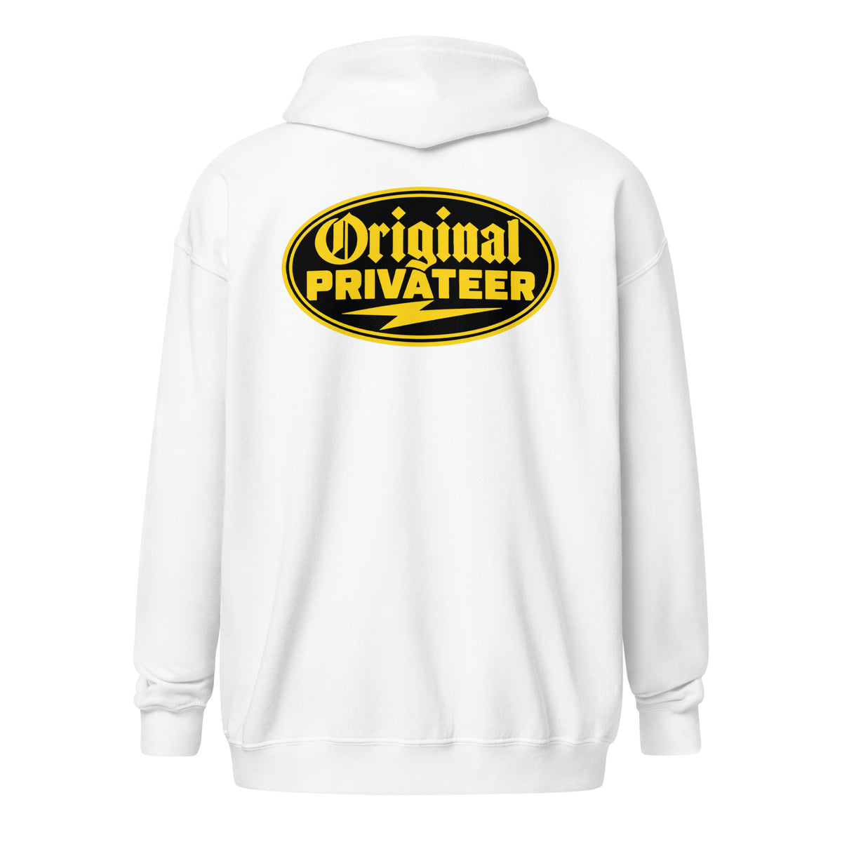 Black & Gold Motorcycle Zip Hoodie | Original Privateer