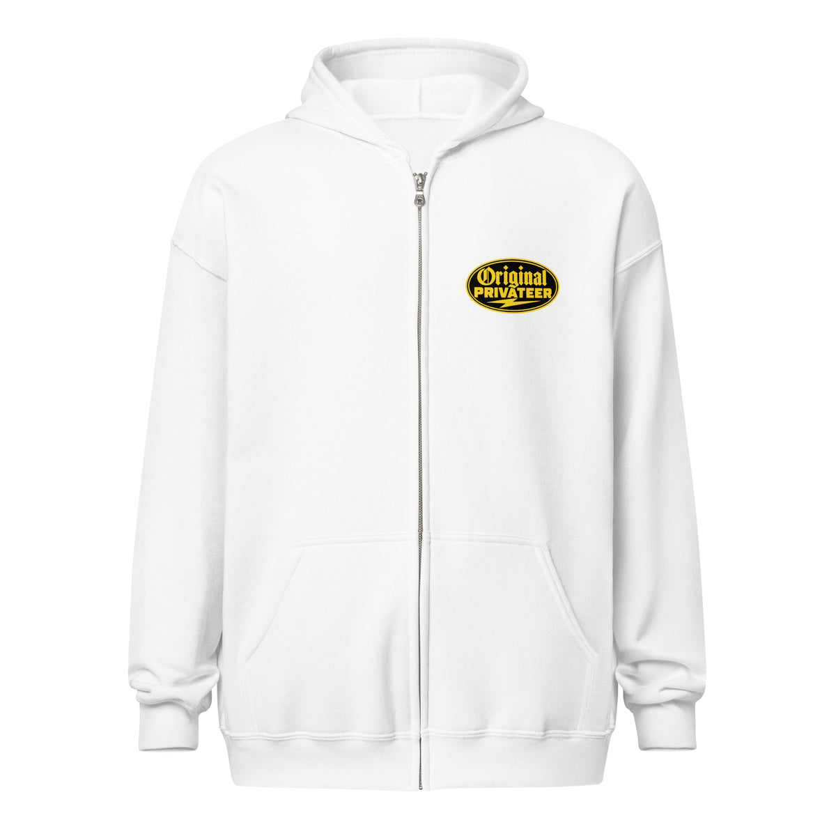 Black & Gold Motorcycle Zip Hoodie | Original Privateer