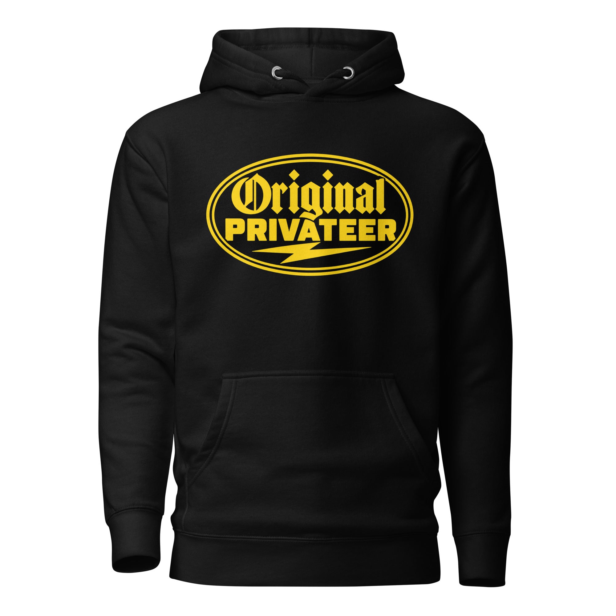 Women's Black & Gold Motorcycle Hoodie | Original Privateer