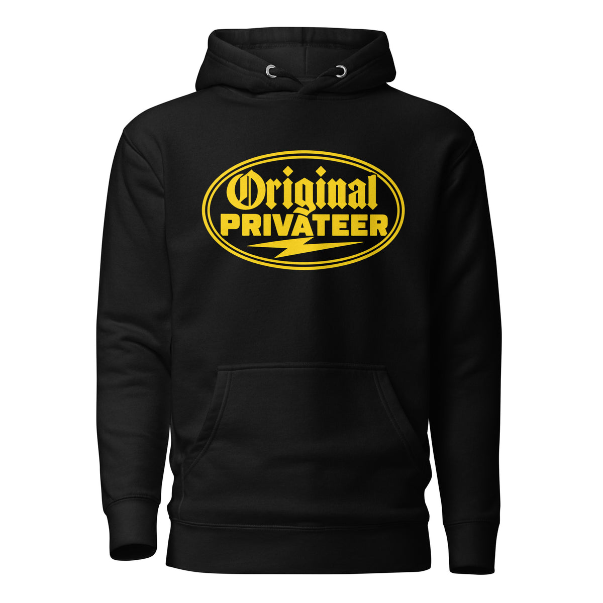 Women's Black & Gold Motorcycle Hoodie | Original Privateer
