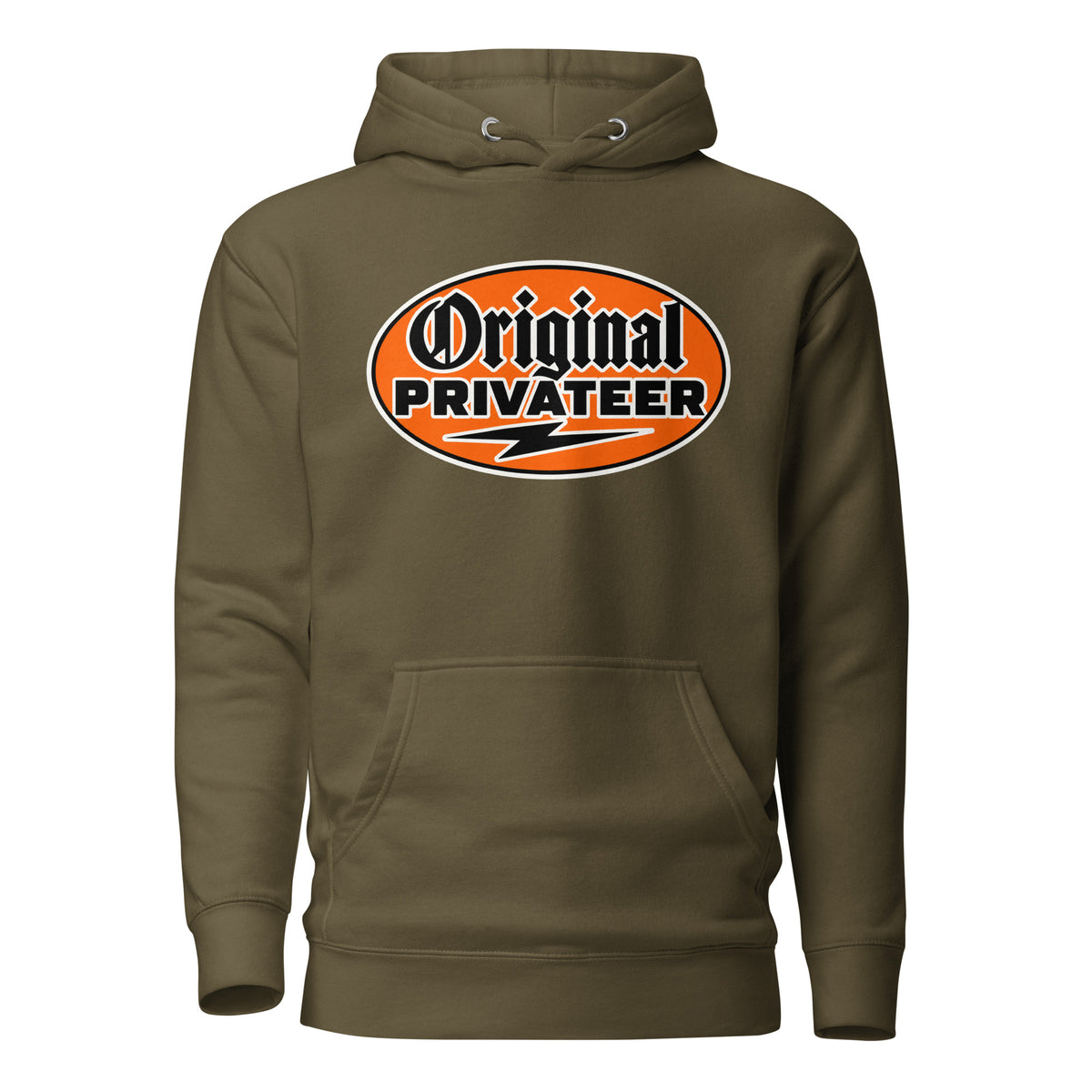 Women's Retro Orange Motorcycle Hoodie | Original Privateer