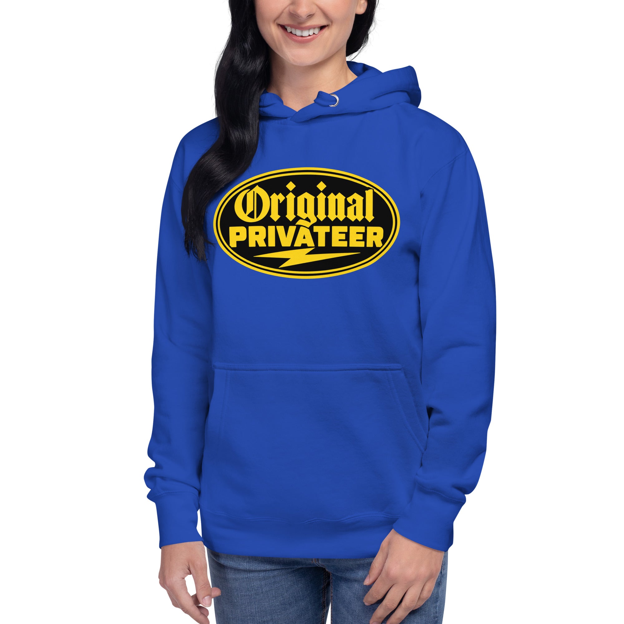 Women's Black & Gold Motorcycle Hoodie | Original Privateer