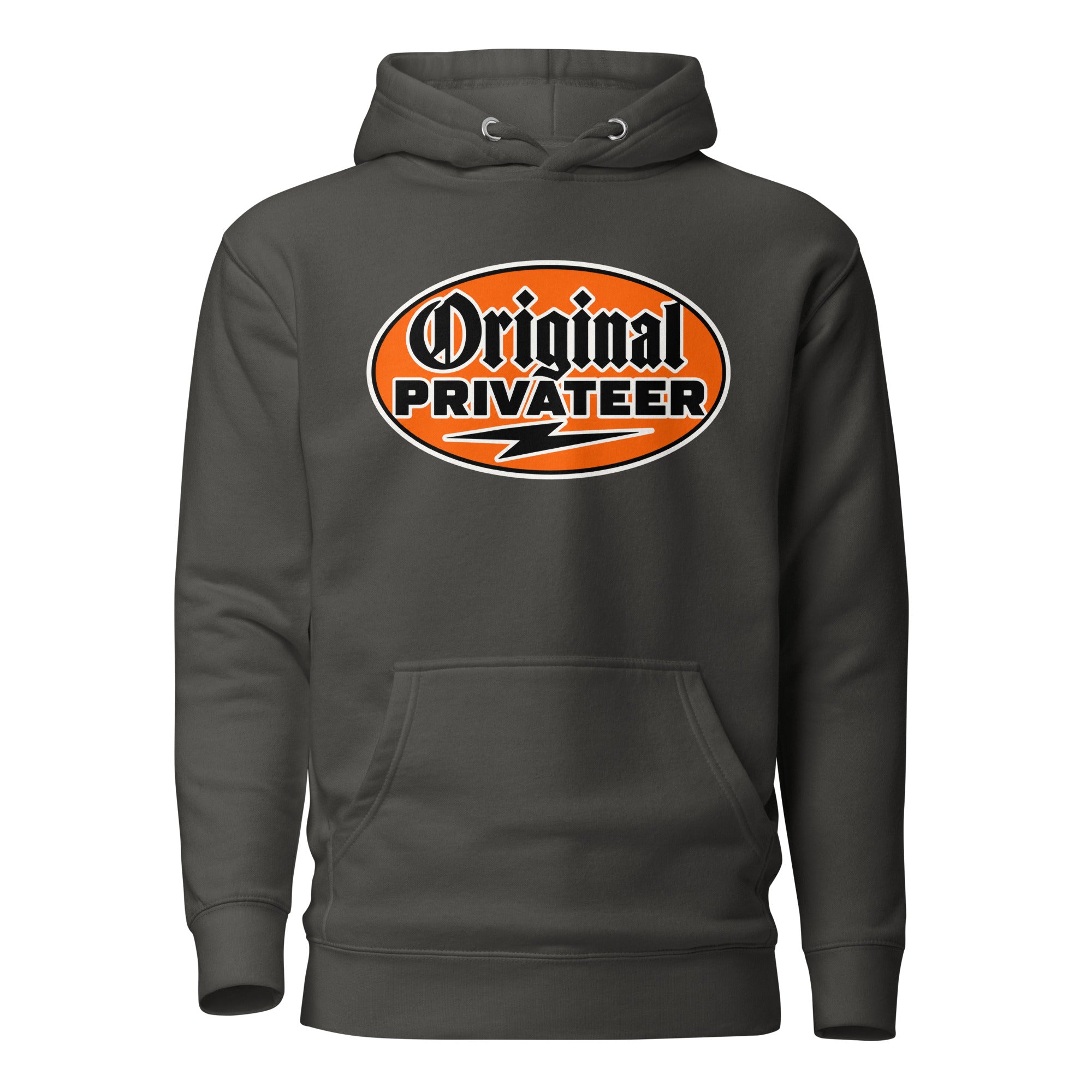 Women's Retro Orange Motorcycle Hoodie | Original Privateer