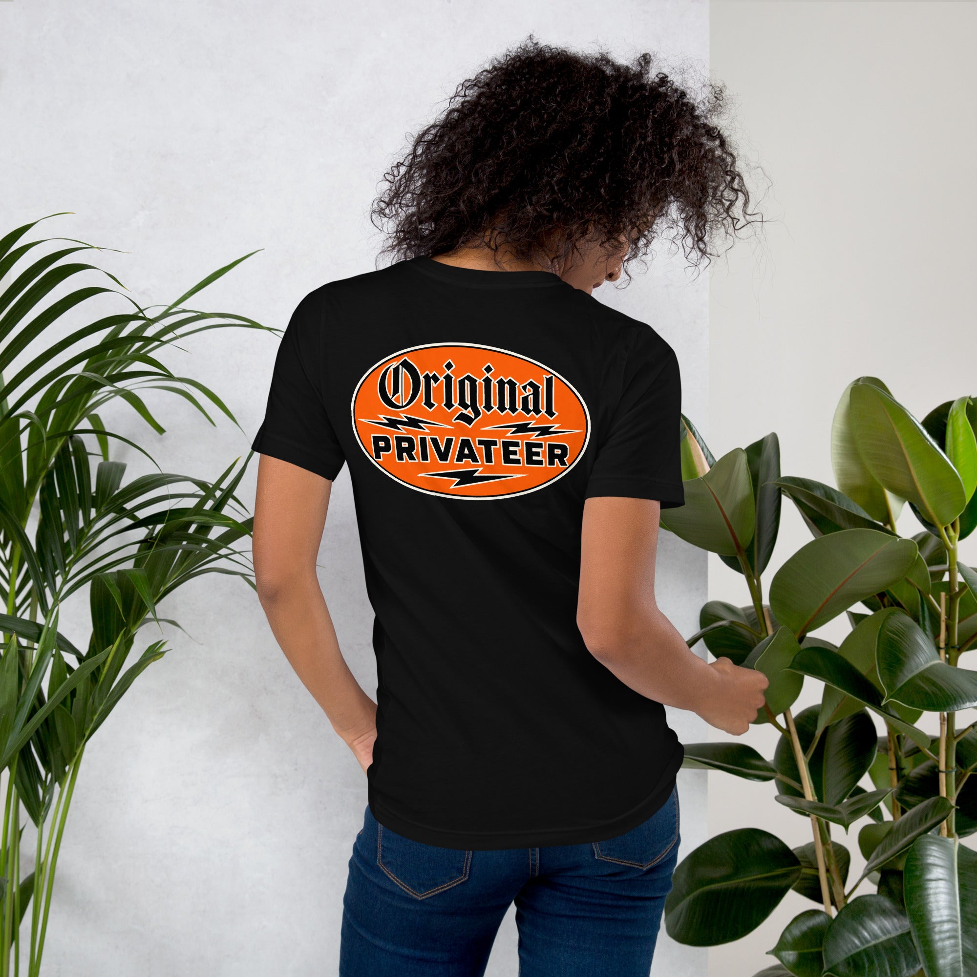 Vintage Motorcycle T-Shirt – Retro Orange | Original Privateer