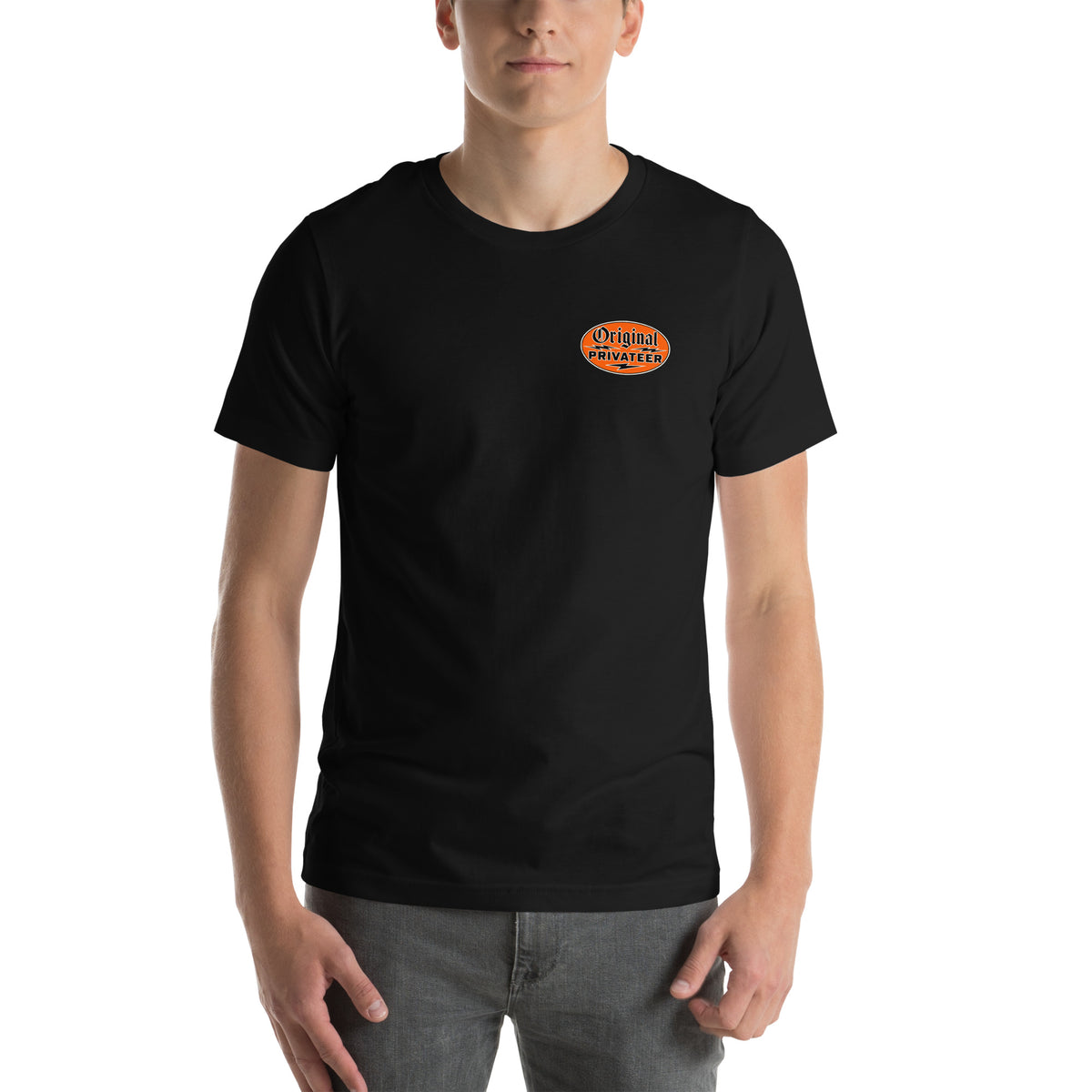 Vintage Motorcycle T-Shirt – Retro Orange | Original Privateer